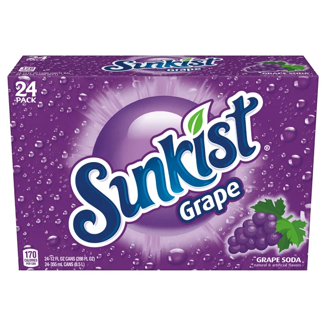 SUNKIST GRAPE 24/12 FL OZ (9 QTS)