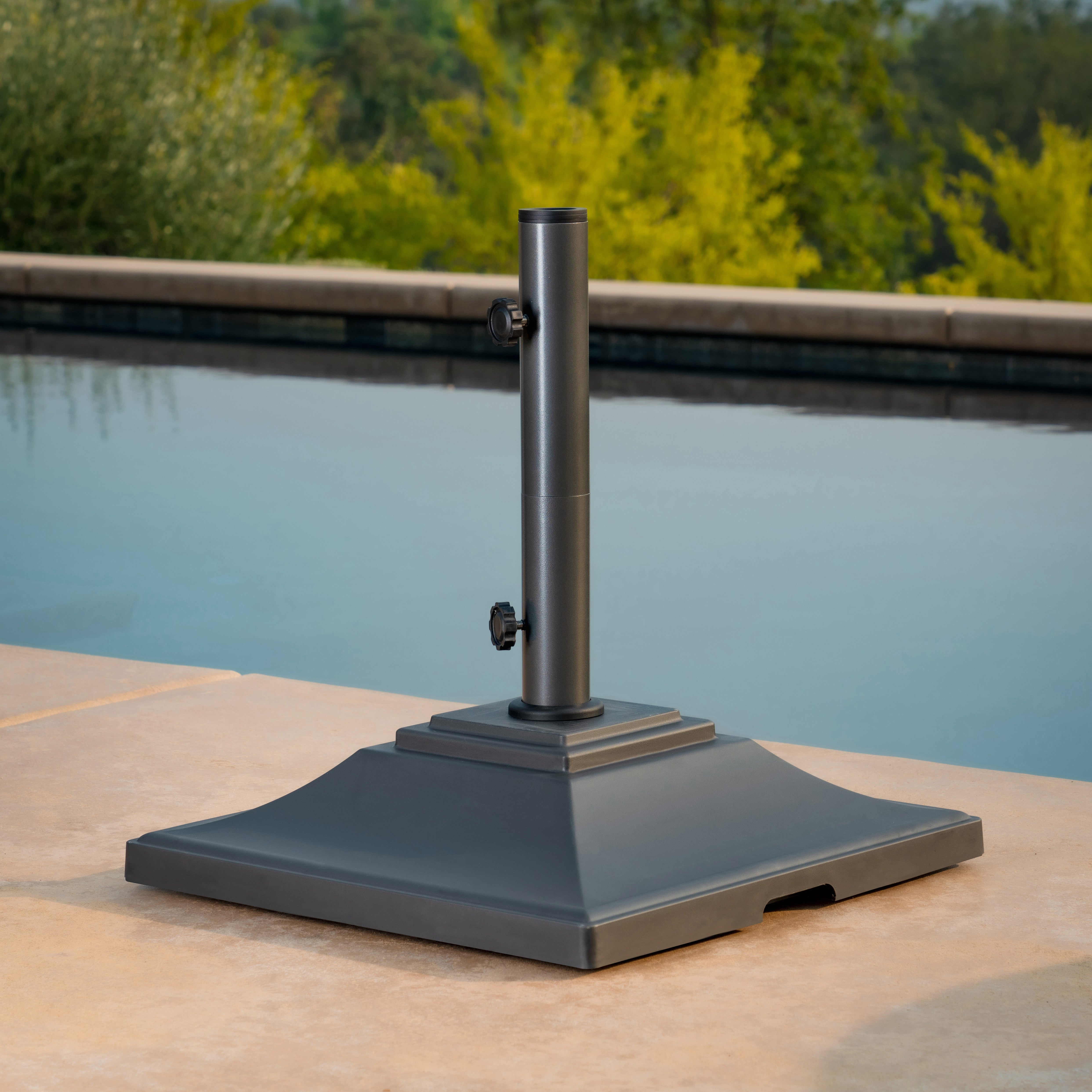 costco umbrella patio with stand SunVilla Barrack Umbrella Base