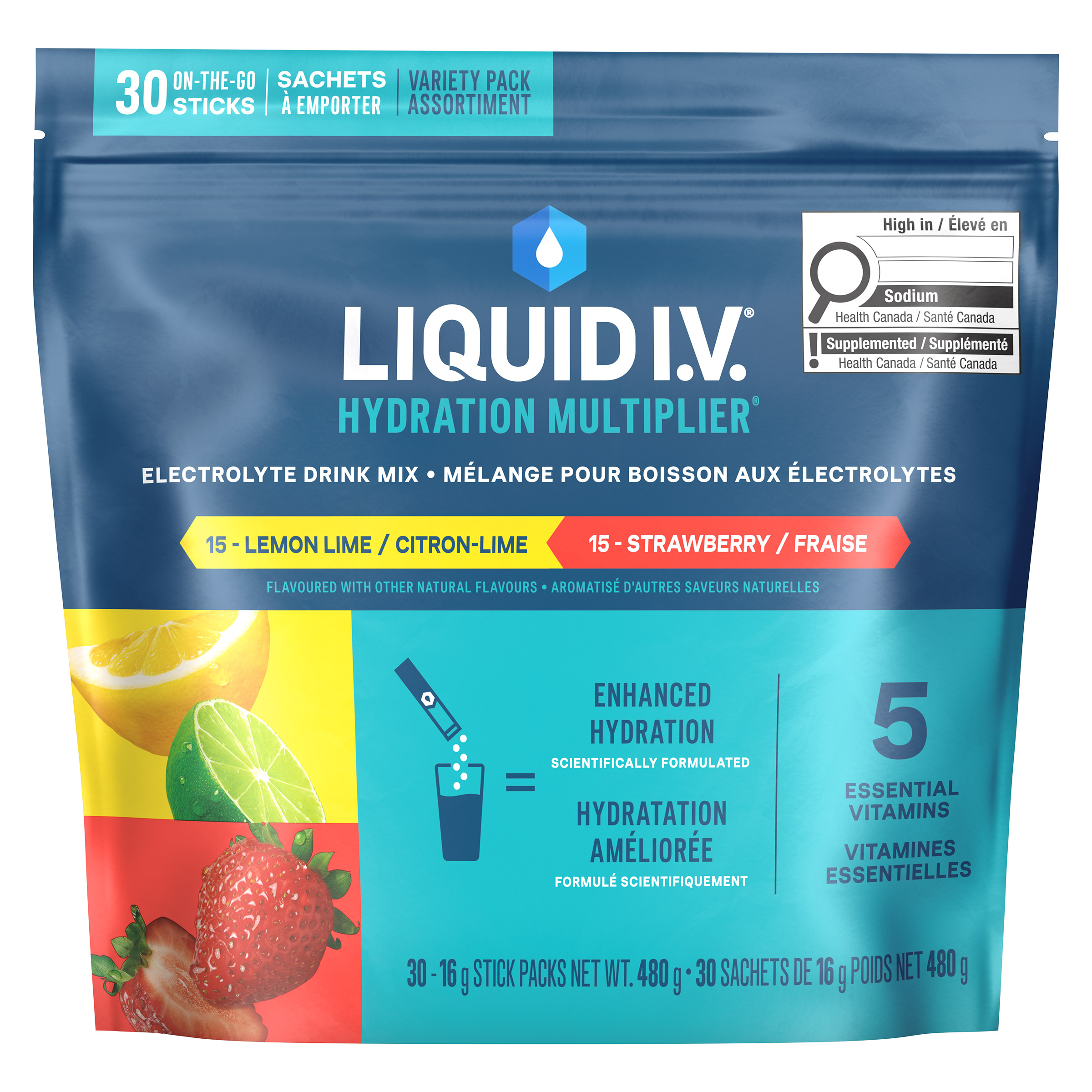 Liquid I.V. Variety Pack, 30 x 16 g