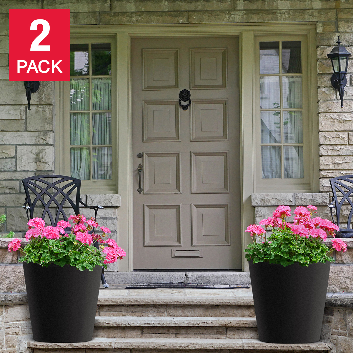 Terrace 20 50.8 cm (20 in.) Self-Watering Planter, 2 pack