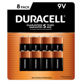Duracell 9V Alkaline Batteries, 8-count