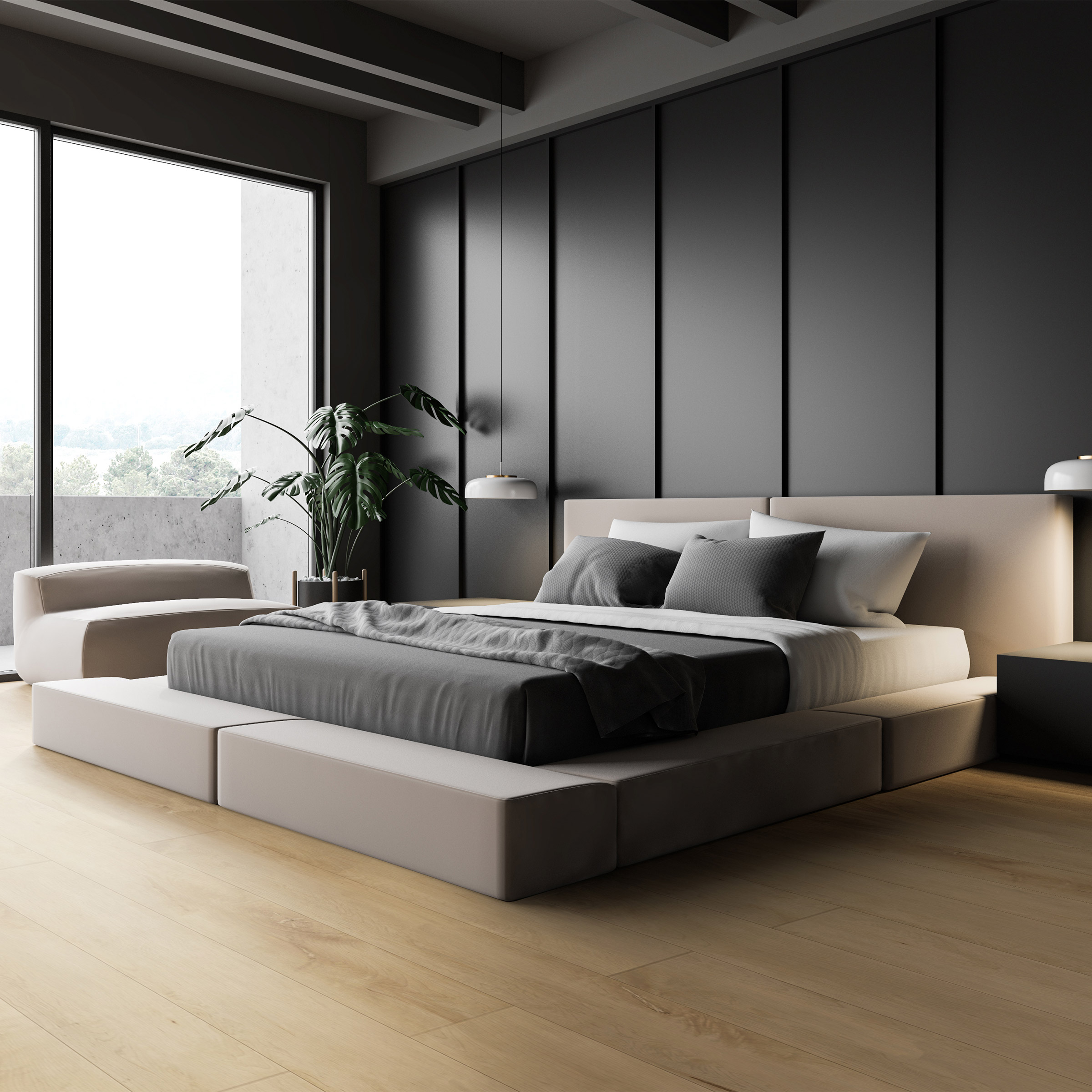 Mono Serra Luxuria Northern Maple 15 cm (5.91 in.) SPC Vinyl Flooring