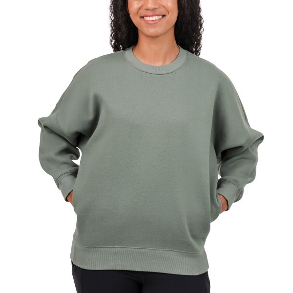 TUFF Ladies' Fleece Crewneck | Costco TUFF Ladies' Fleece Crewneck | Costco