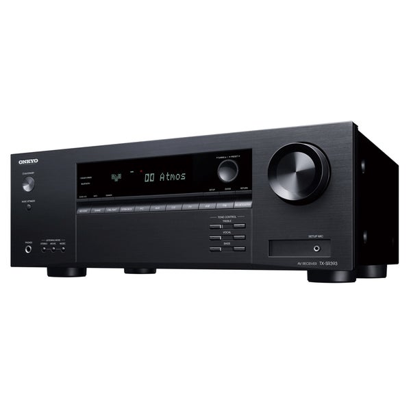 Onkyo TX-SR393 80W 5.2-Channel AV Receiver with Dolby Atmos Onkyo TX-SR393 80W 5.2-Channel AV Receiver with Dolby Atmos