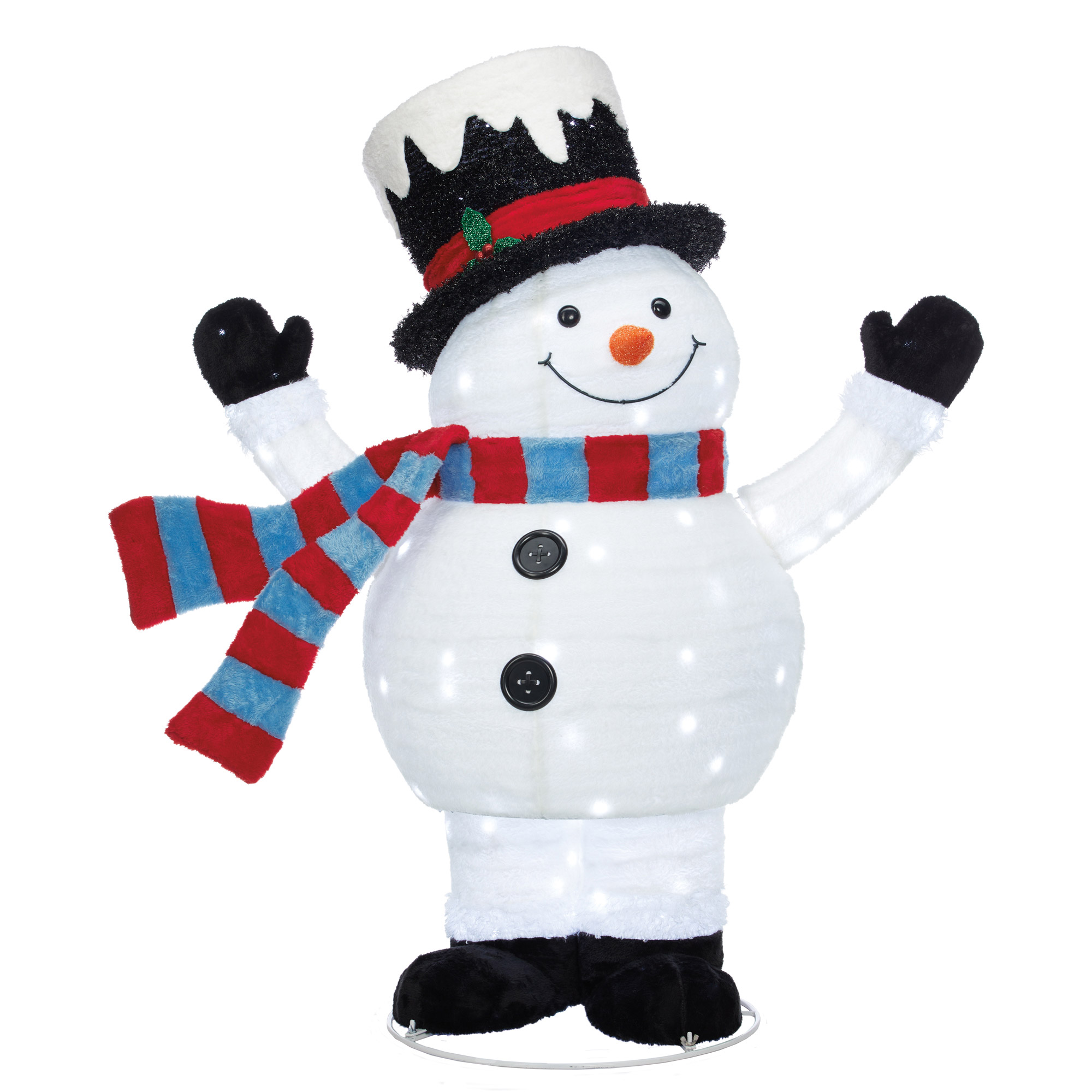 Snowman Family with 435 LED Lights, Set of 3 | Costco
