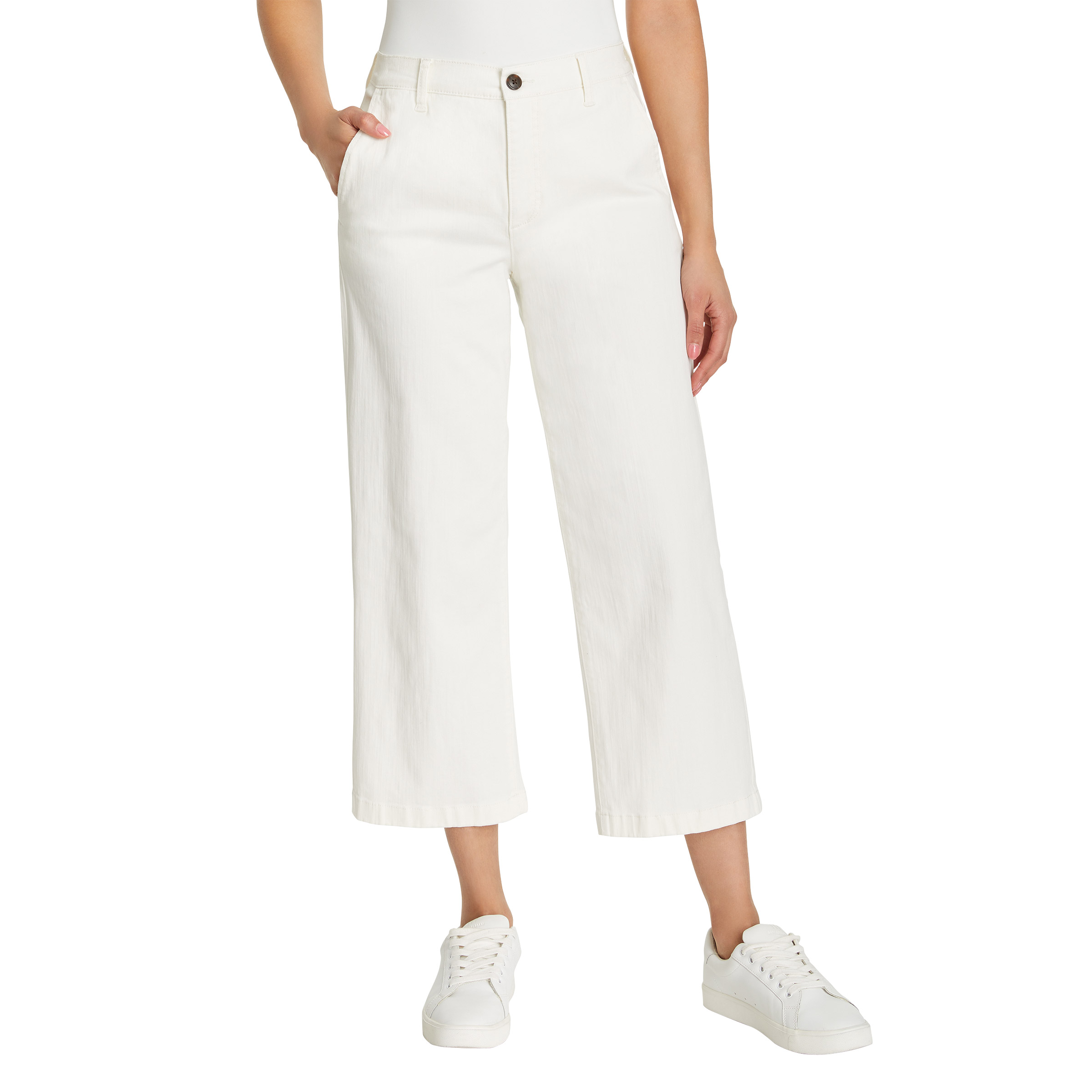 Cropped Pants size 38 (新品タグ付未使用品) Womens Cropped Work Pants High Elastic Waisted Tapered Cargo