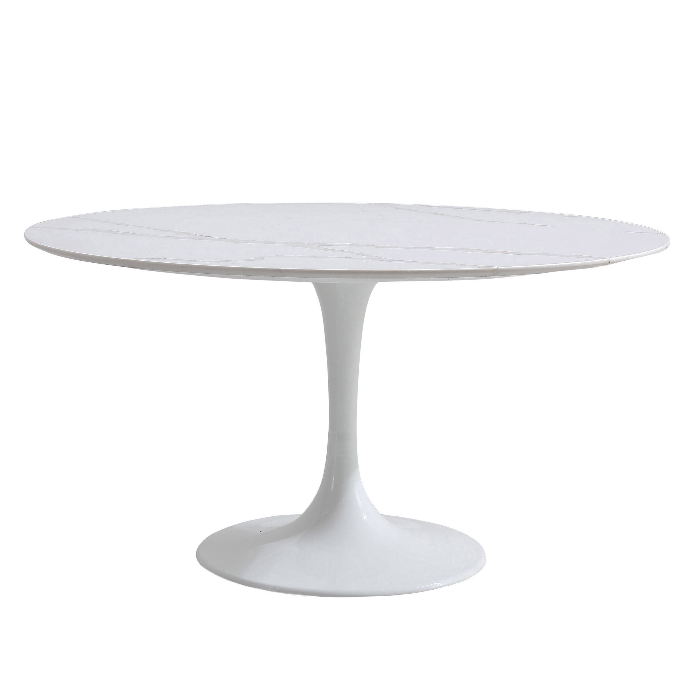 Orchid Round Solid Quartz Dining Table, 132 cm (52 in.) diameter