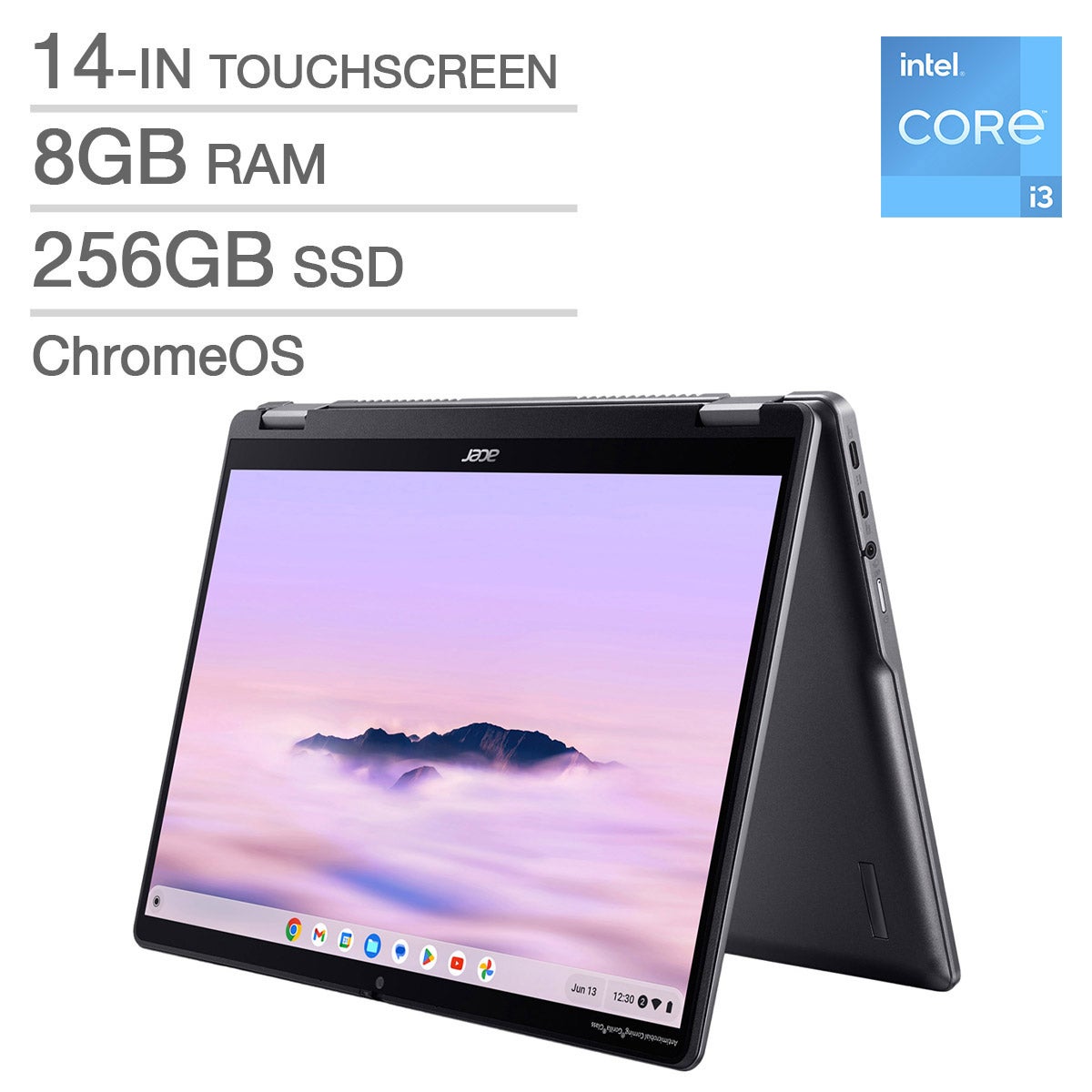 Acer Spin 514 14.0-in. Touchscreen Chromebook Plus Intel Core i3