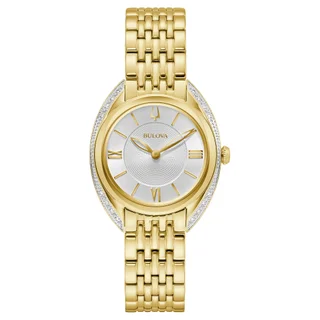 BULOVA CLASSIC DIAMOND STAINLESS STEEL WOMENS QUARTZ WATCH