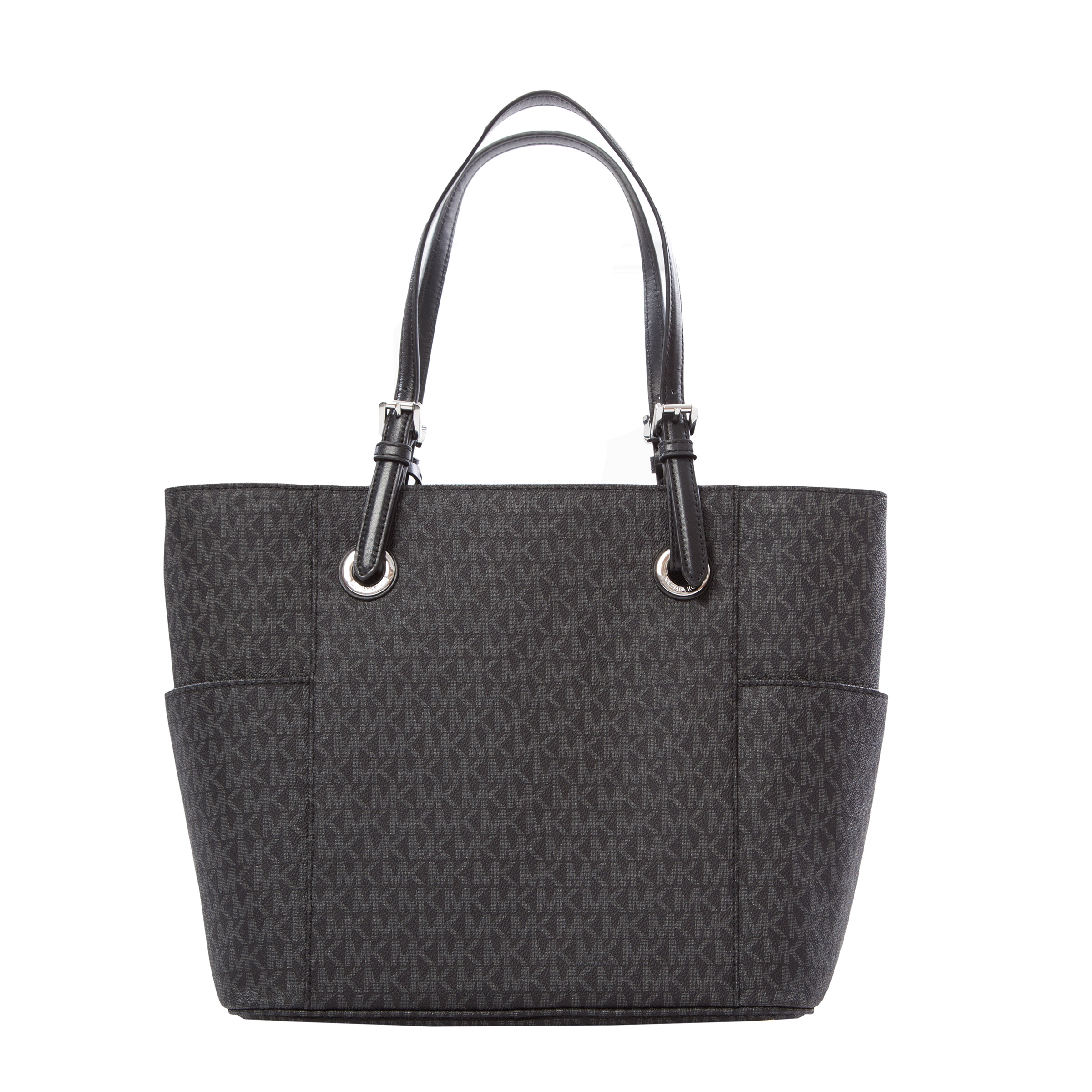 Michael Kors Jet Set Signature Tote Bag, Black | Costco