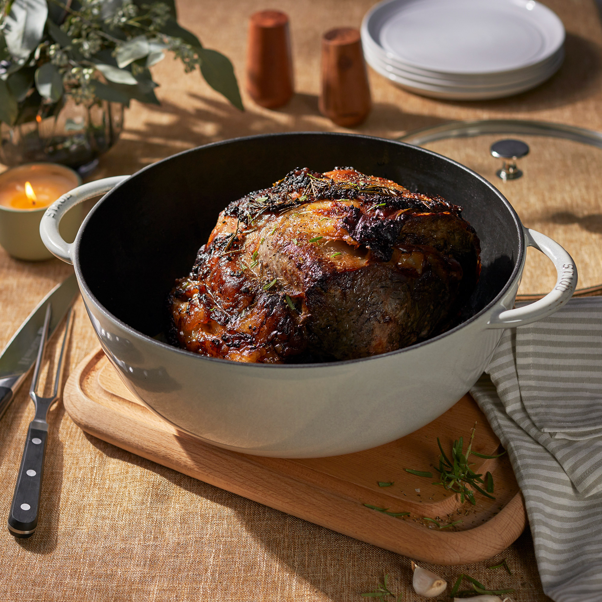 STAUB Le Grande 7.4-Quart Cast Iron Dutch Oven