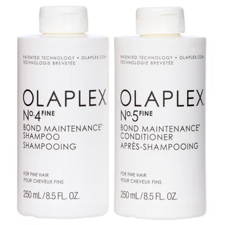 Olaplex No. 4 Fine Bond Maintenance Shampoo, No. 5 Fine Bond Conditioner Combo, 8.5 fl oz each
