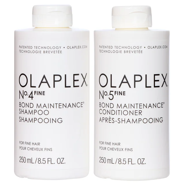 Olaplex No. 4 Fine Bond Maintenance Shampoo, No. 5 Fine Bond Conditioner Combo, 8.5 fl oz each