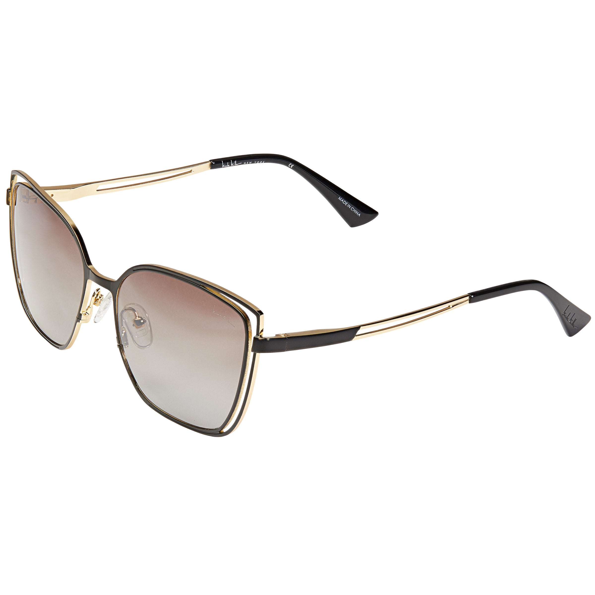 Nicole Miller New York Blythe C02 Tortoise Polarized Sunglasses 54-17-140 Amazon.com: Eyeglasses Nicole Miller Garnet YourFit Jeweled  main image 2