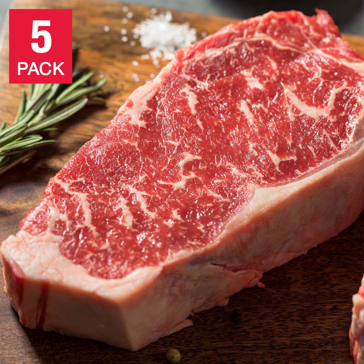 D'Artagnan American Wagyu Beef Strip Steaks  5 Total Packs  3.75 Lbs. Total