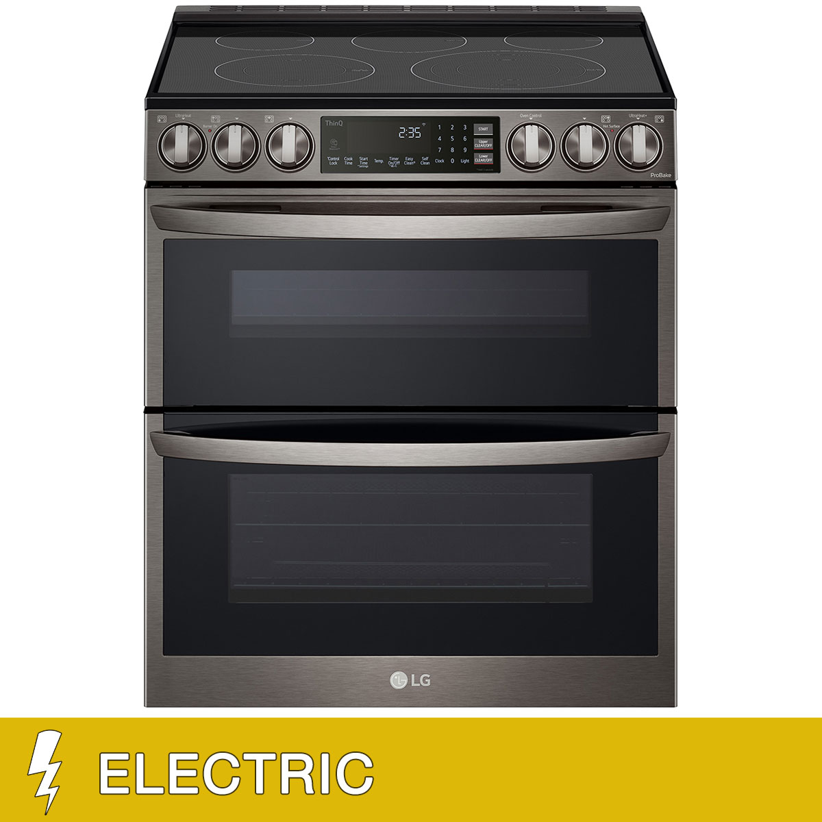LG 7.3 cu. ft. Smart ELECTRIC Double Oven Range with Built-In Air Fry