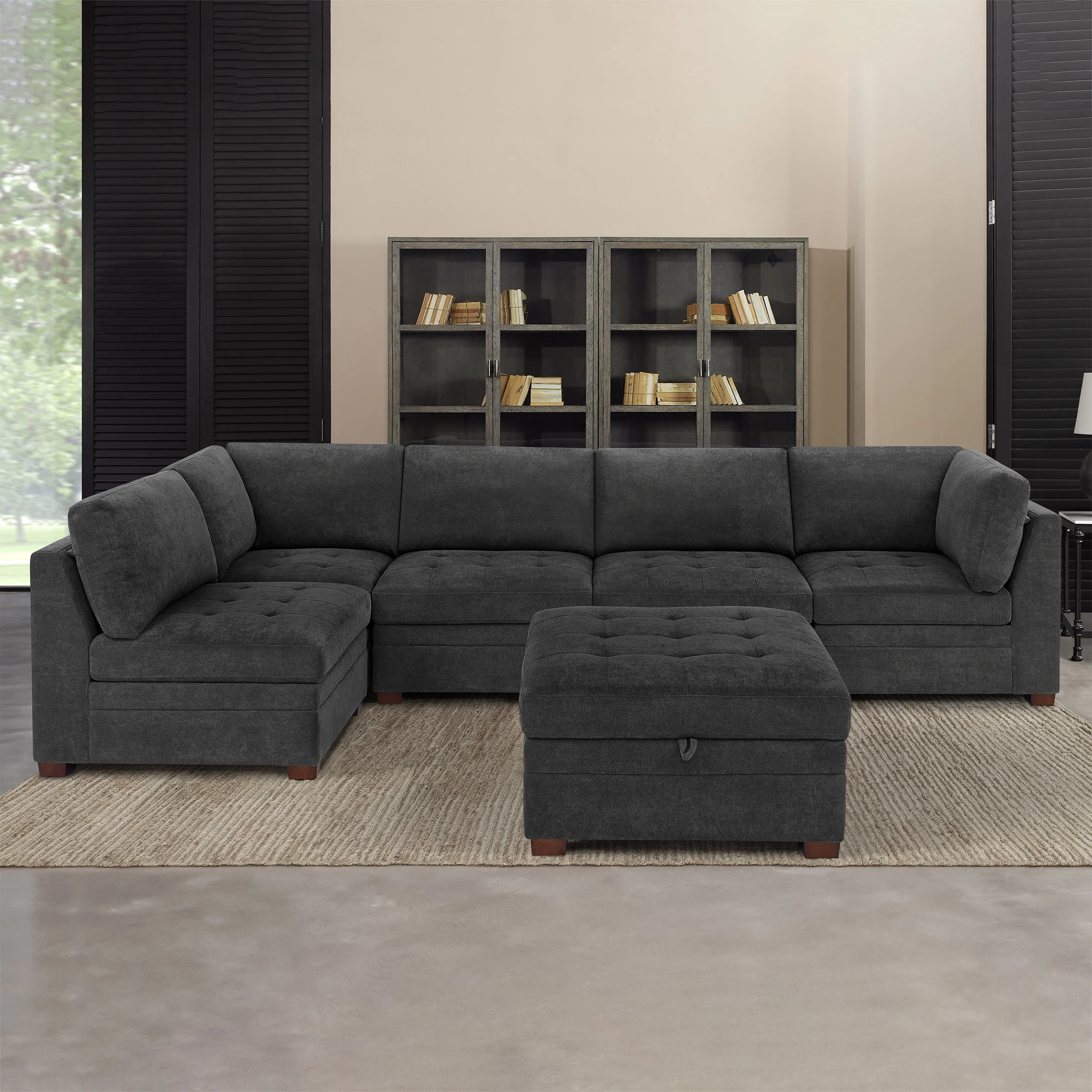 Thomasville Tisdale Fabric Sectional with Storage Ottoman | Costco
