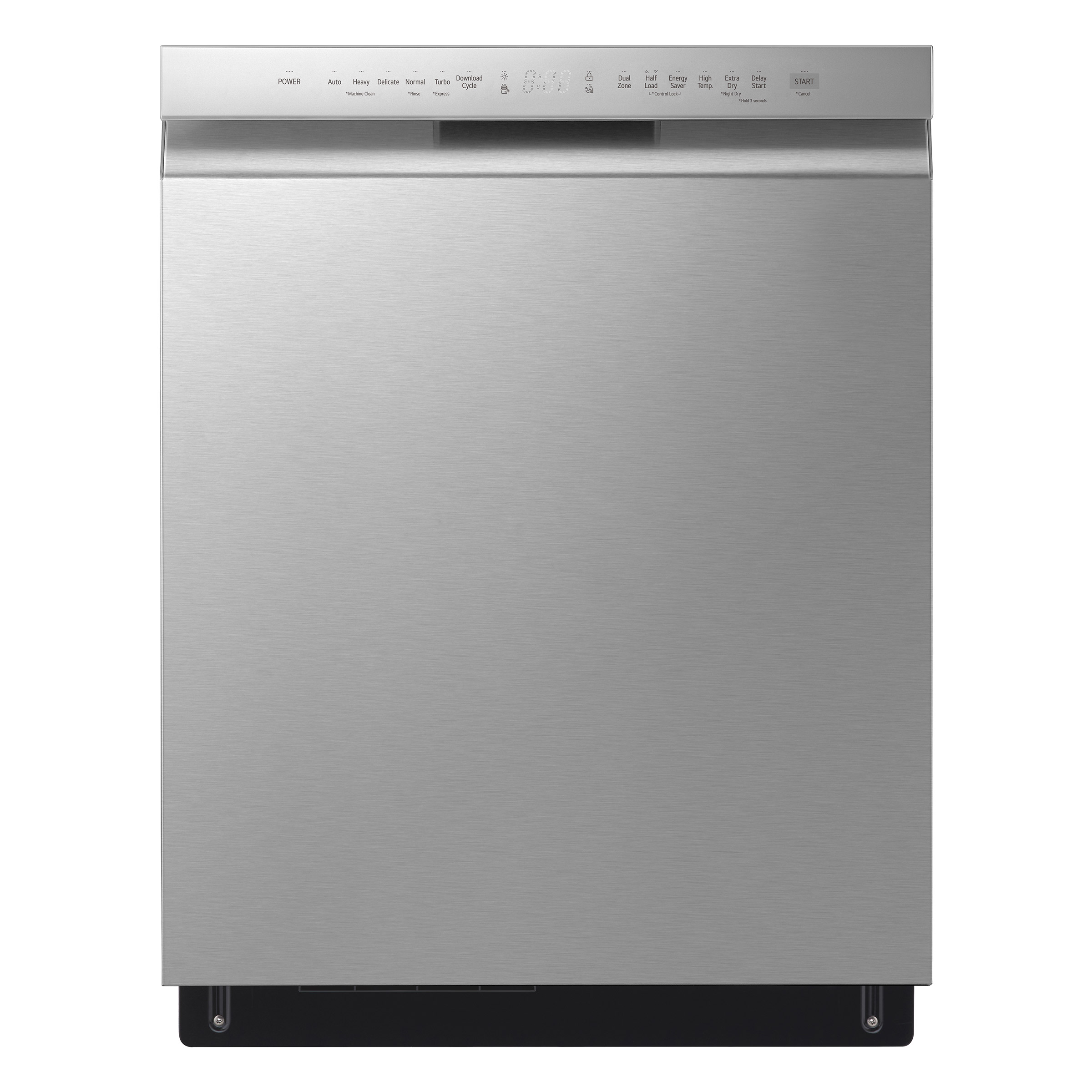 LG 24 in. Stainless Steel Front Control 3rd Rack Dishwasher with ThinQ Technology