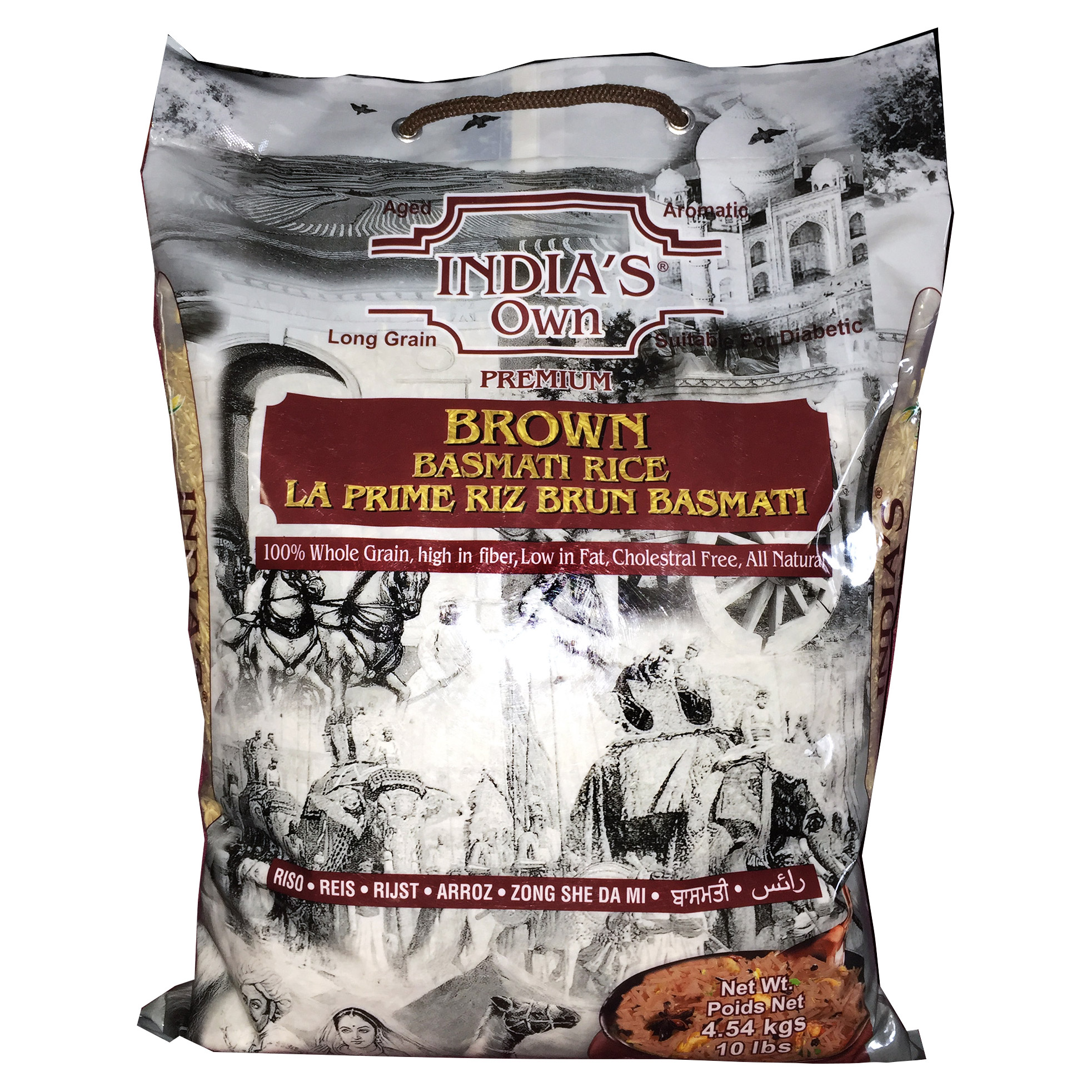 India’s Own Premium Brown Basmati Rice, 4.54 kg 