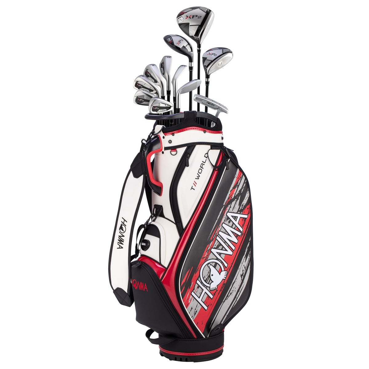 HONMA T//WORLD XP-2 Men's Stiff Flex 11-piece Golf Club Set HONMA T//WORLD XP-2 Men's Stiff Flex 11-piece Golf Club Set