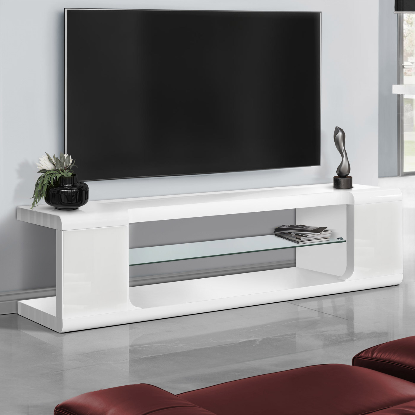 Astro 60 in. White Television Stand