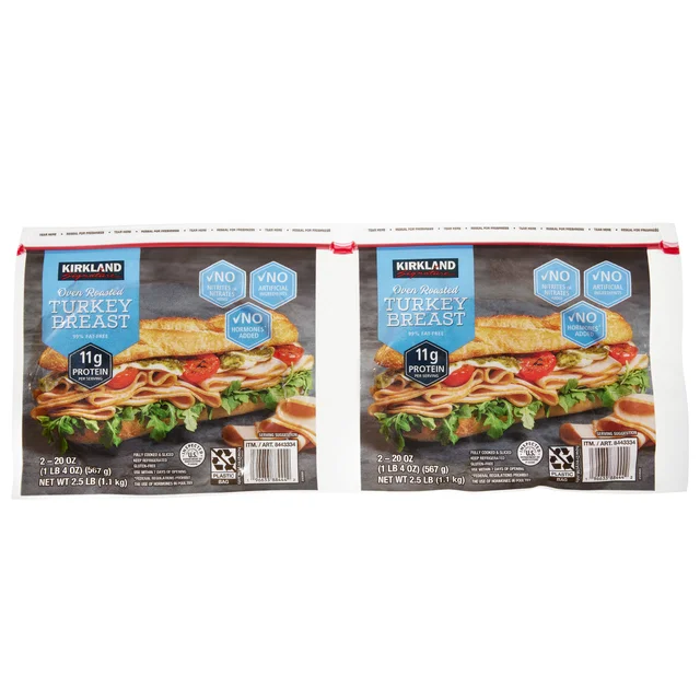 KIRKLAND SIGNATURE SLICED TURKEY BREAST 2/20 OZ