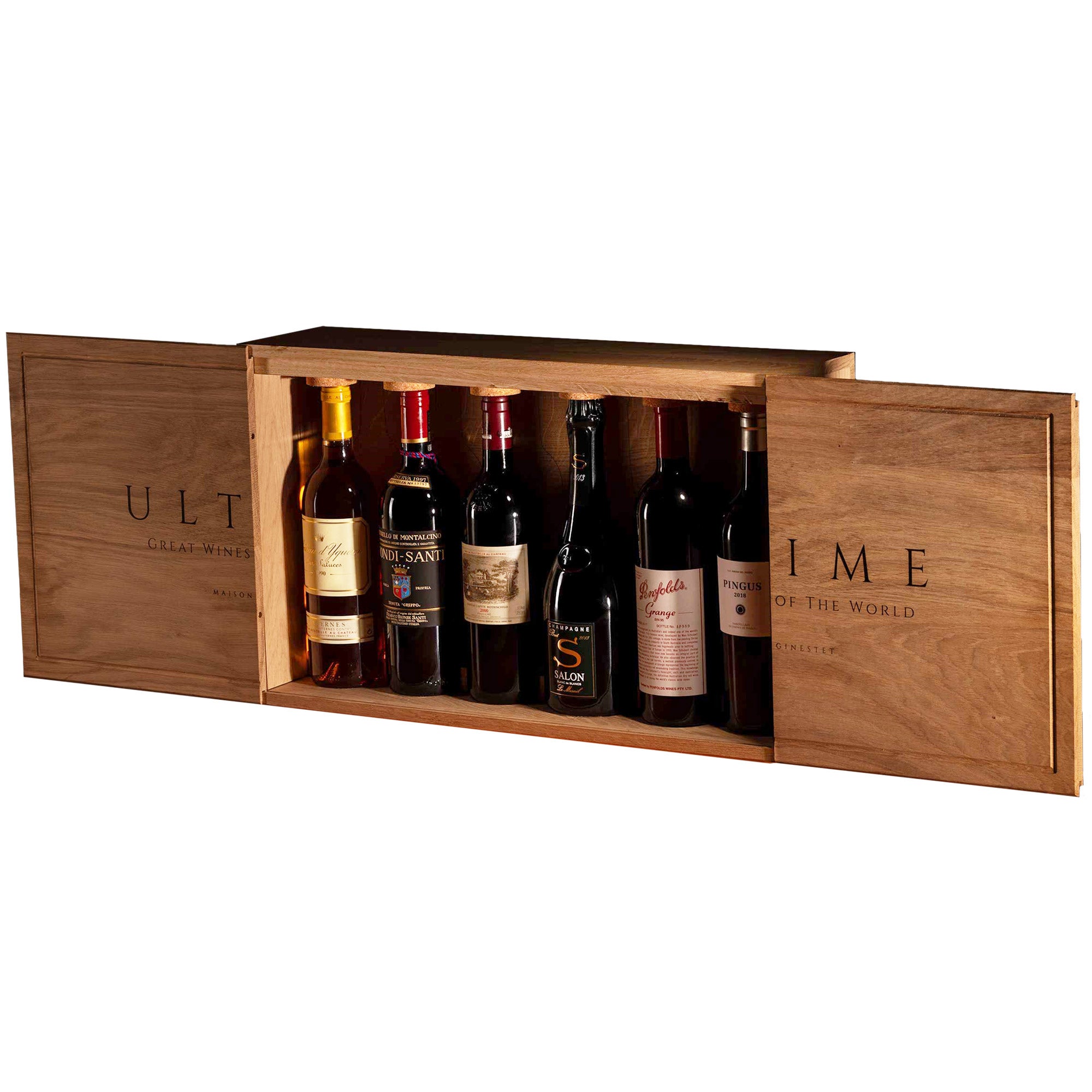 Ultimate Great Wines of the World 6 Bottle Set, 90/97/00/13/17/18