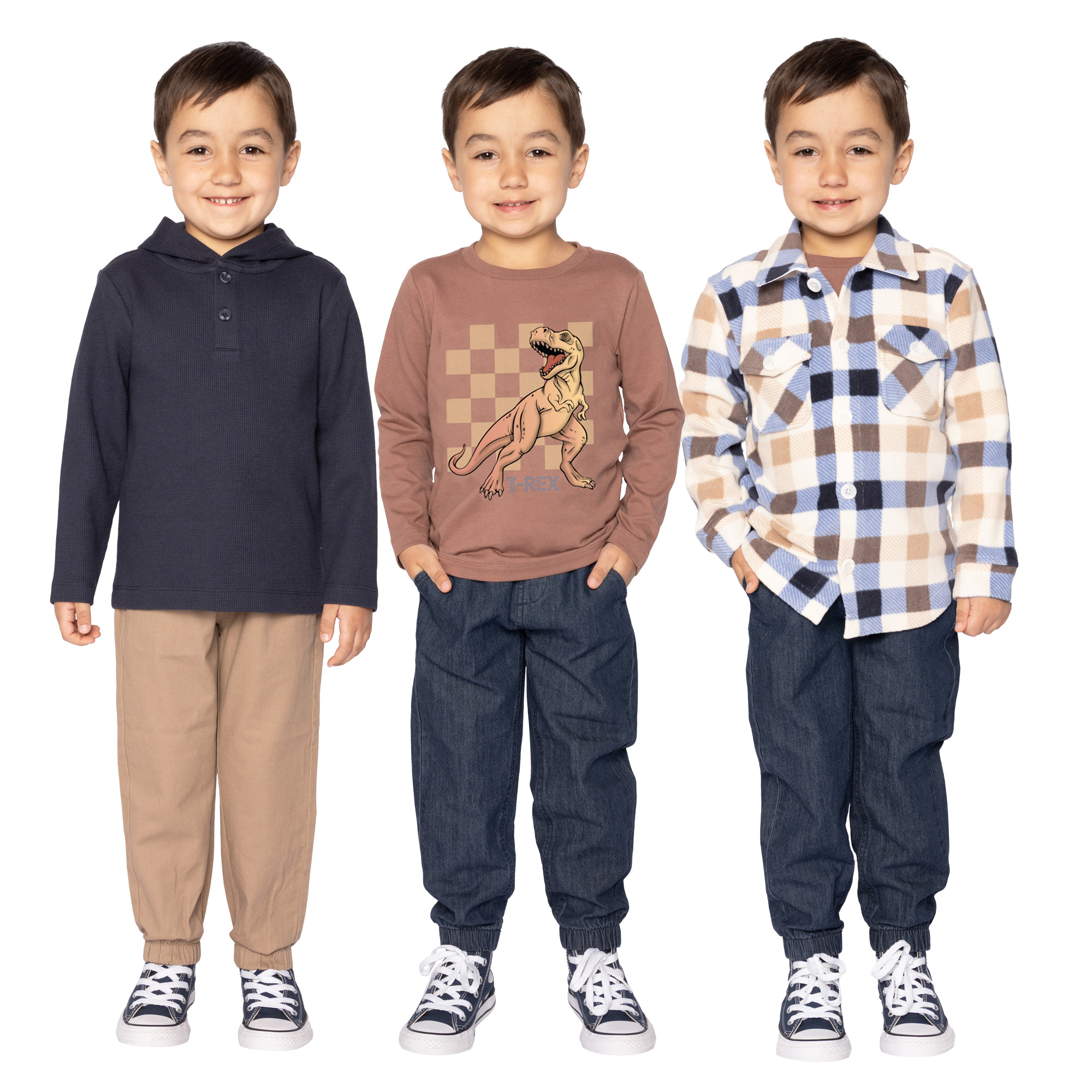 Pekkle Kids Tops, 3-pack