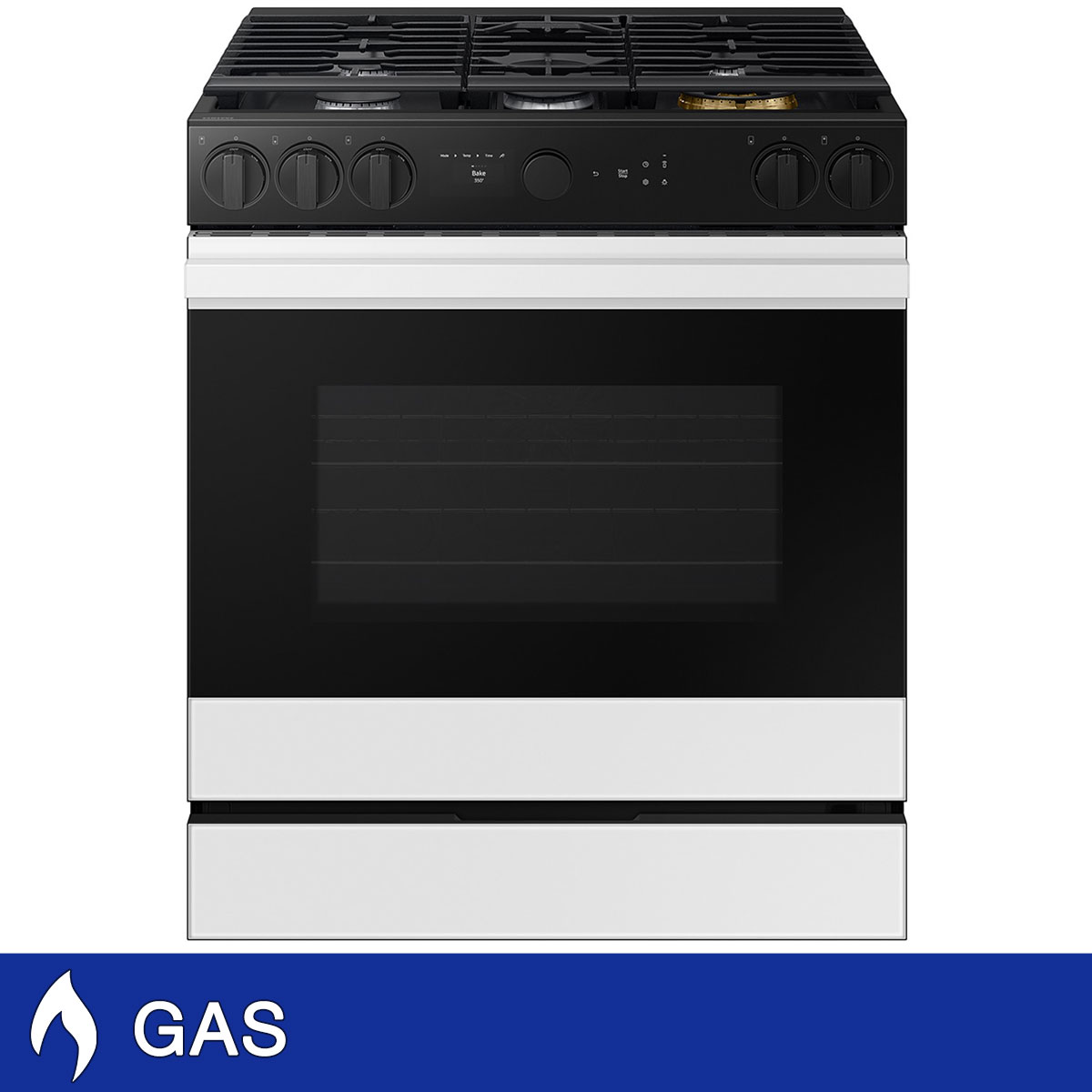 Samsung Bespoke 6.0 cu. ft. Smart Slide-in GAS Range with Convection, Air Fry, and Air Sous Vide