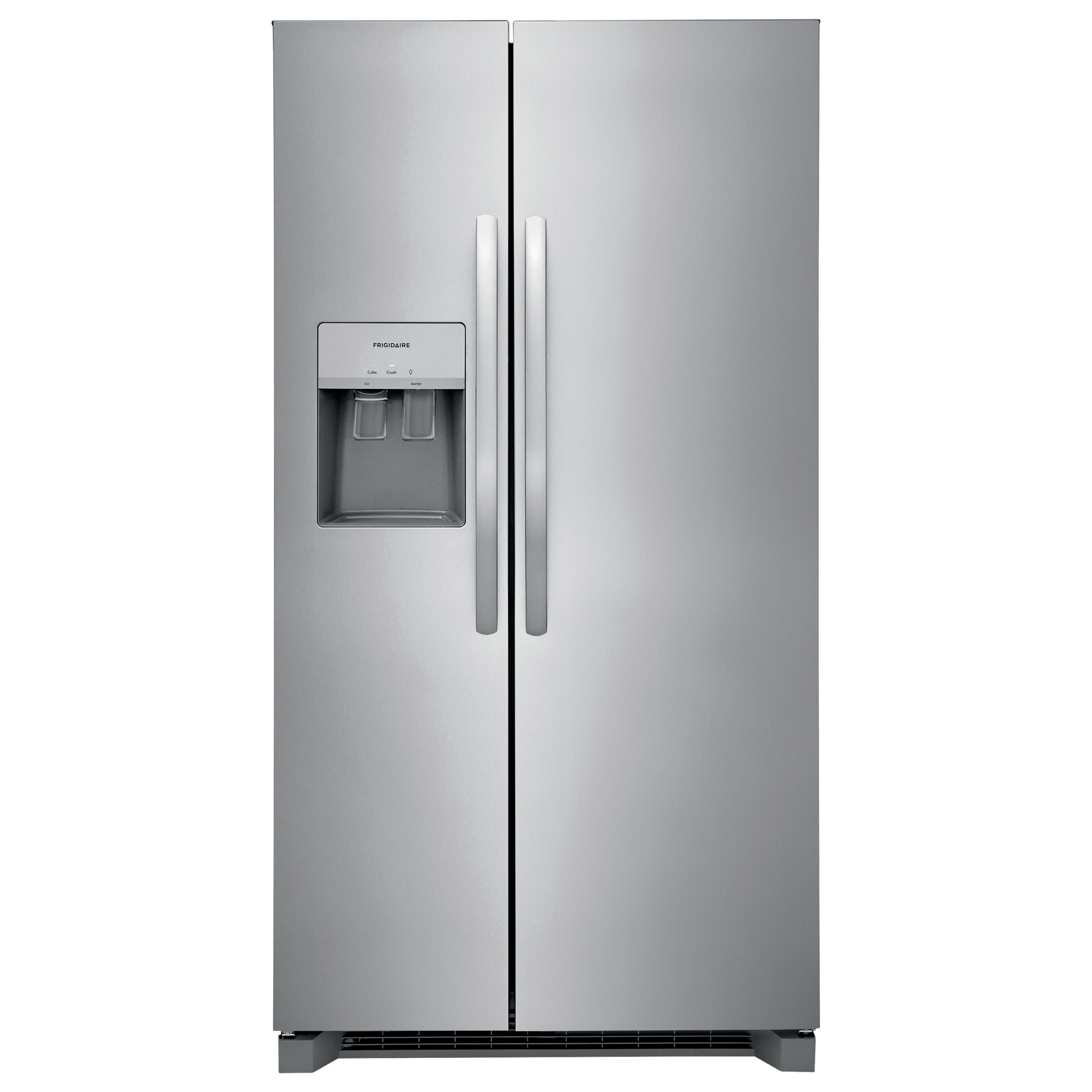 Frigidaire 36 in 25.6 cu ft. Stainless Steel Side-by-Side Refrigerator with Exterior Water and Ice Dispenser