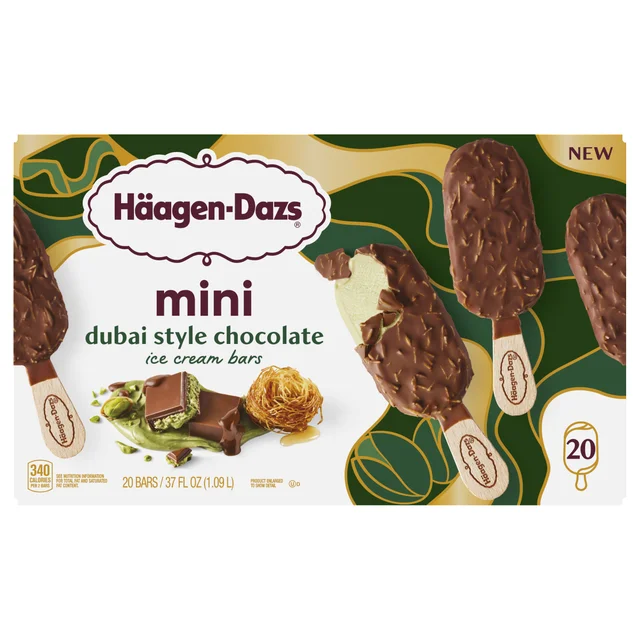 HAAGEN DAZS DUBAI CHOC. MINI BARS 20CT/1.85 OZ
