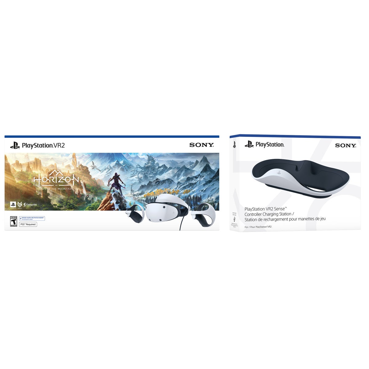 PlayStation VR2 Horizon: Call of the Mountain and Charging PlayStation VR2 Horizon: Call of the Mountain and Charging
