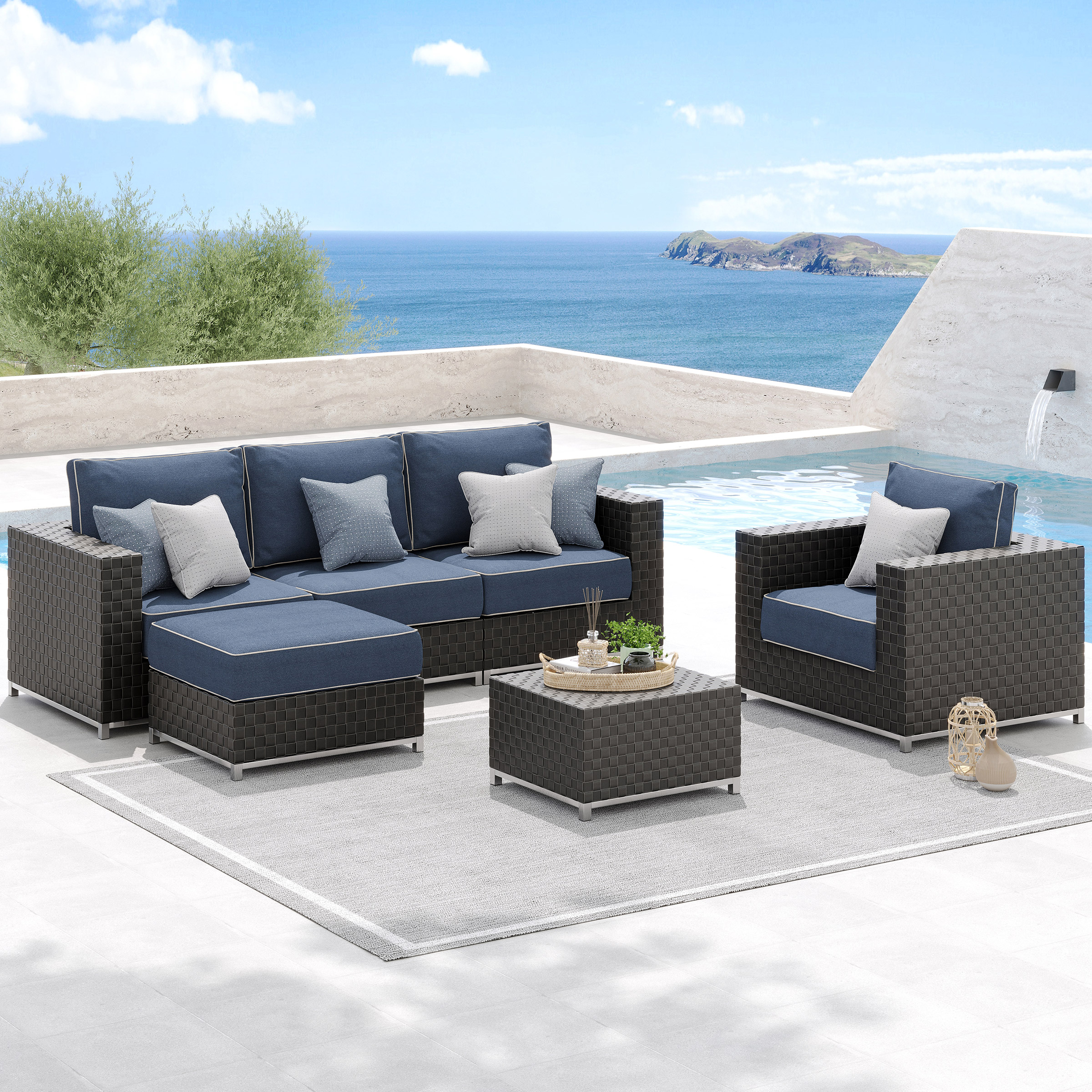 Sirio Soho 6-piece Outdoor Patio Seating Set