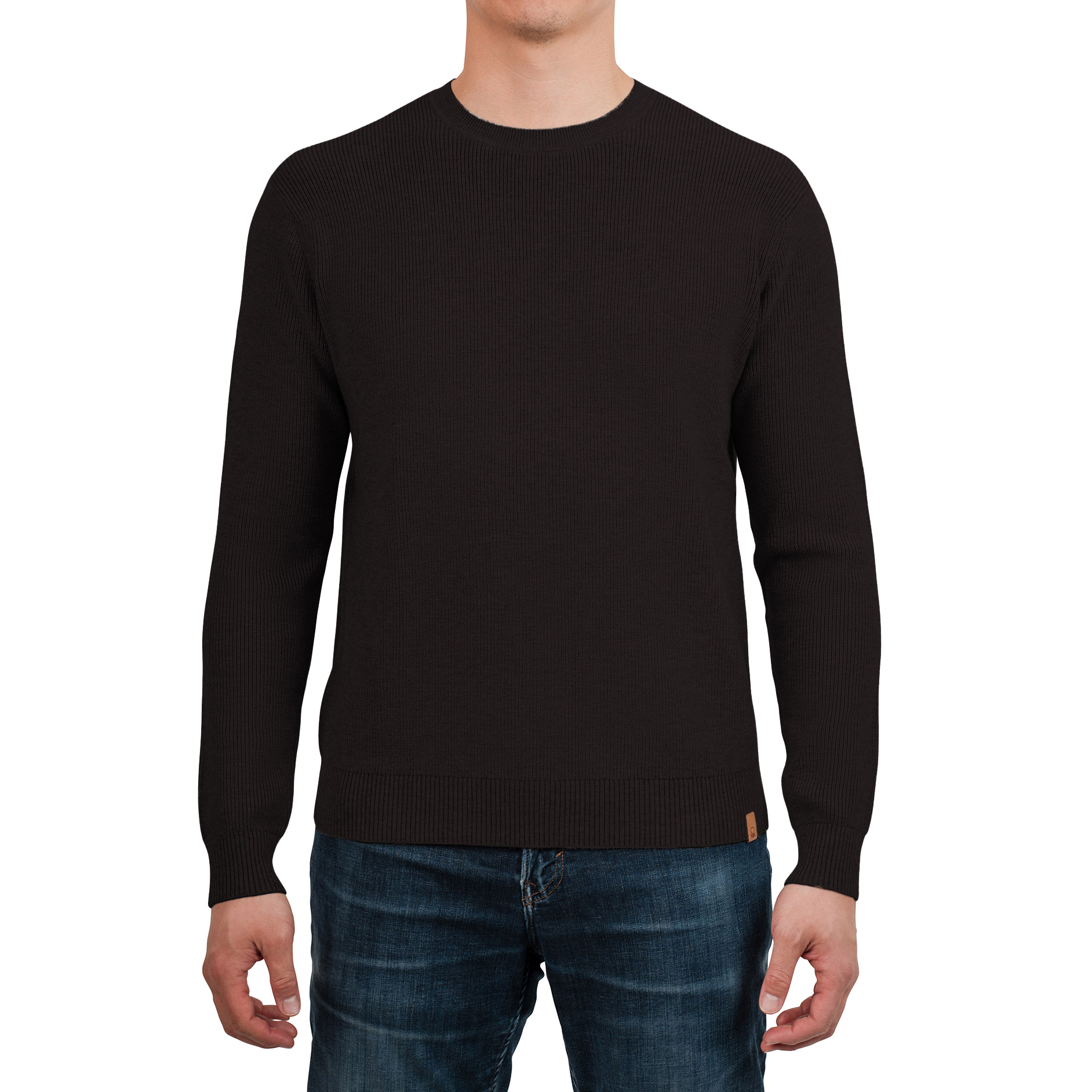 United Colors of Benetton Men's Long Sleeve Shaker Sweater