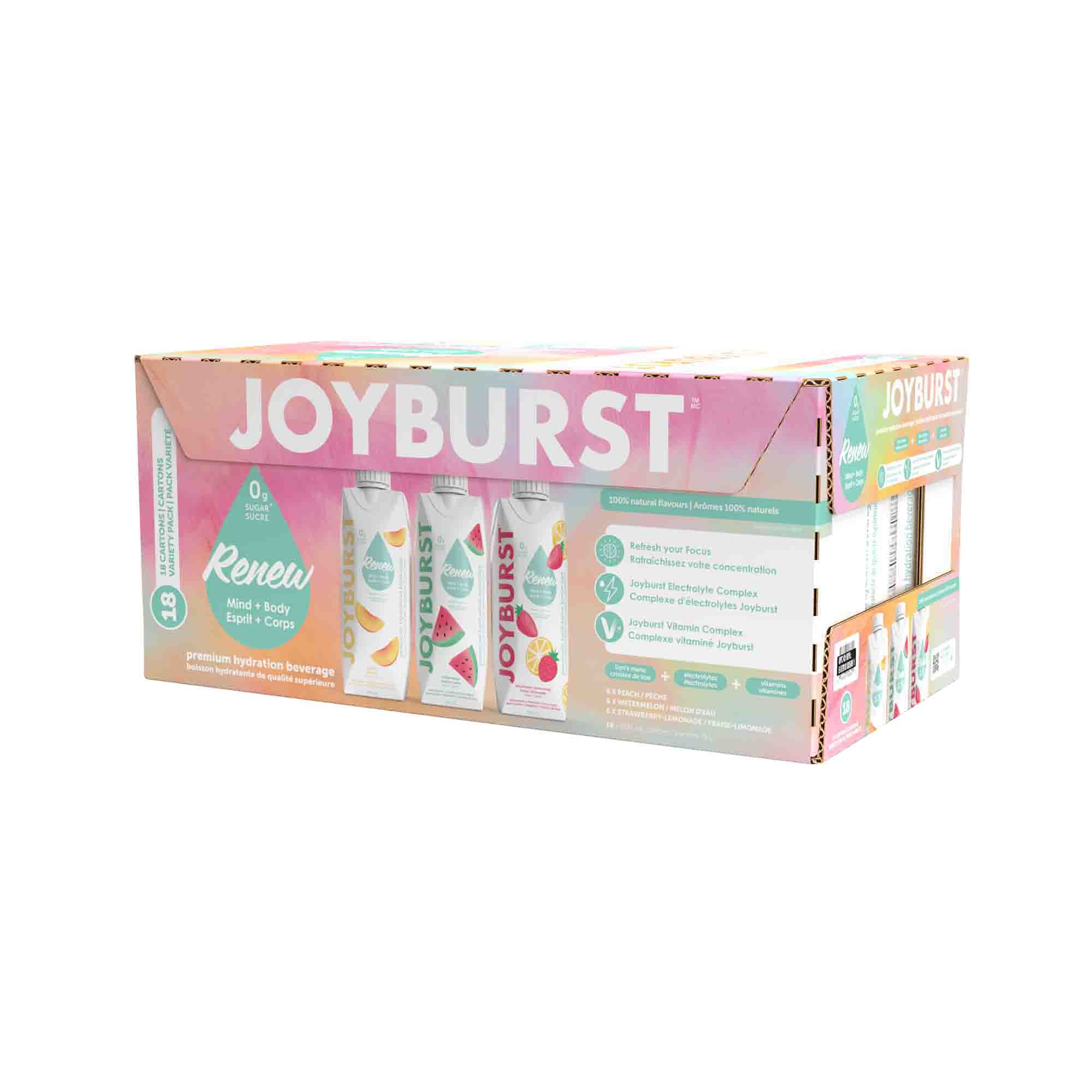 Joyburst Renew Variety Pack, 18 x 500 mL