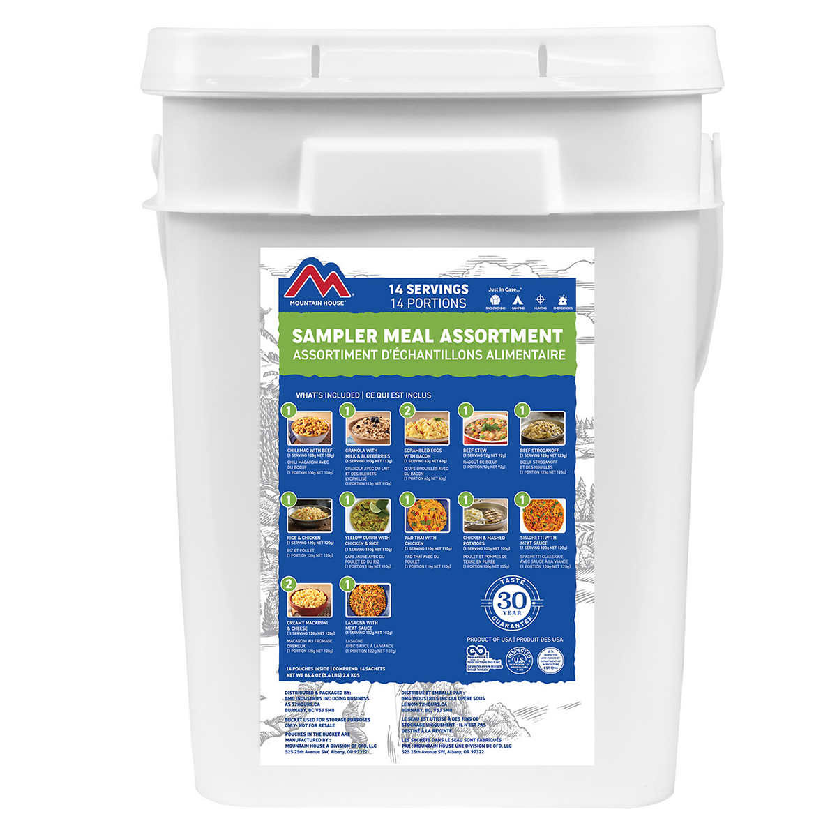 Mountain House Meal Assortment Bucket