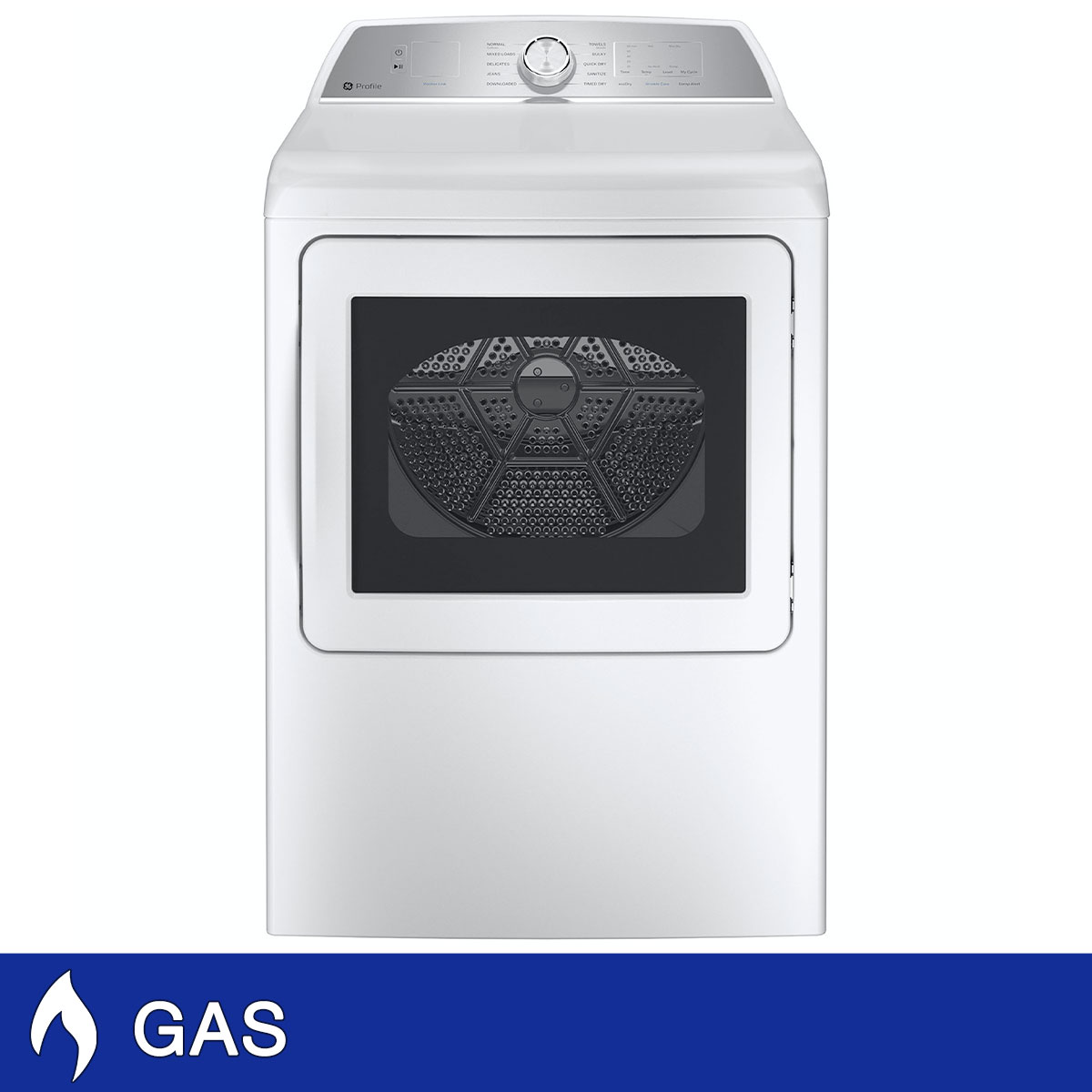 GE Profile 7.4 cu. ft. GAS Dryer with with Sensor Dry, Sanitize Cycle, WiFi