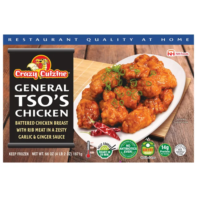 CRAZY CUIZINE GENERAL TSO'S CHICKEN 66 OUNCES