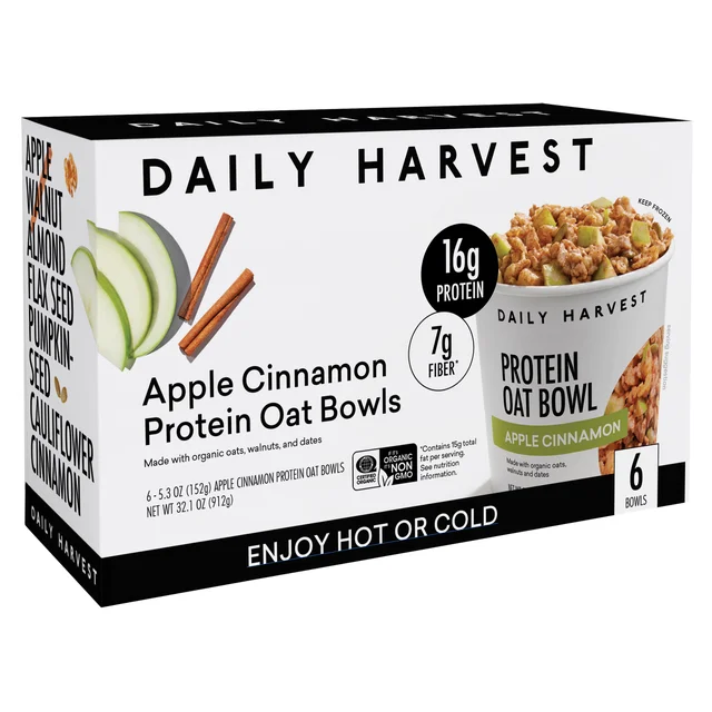 DAILY HARVEST ORGANIC PROTEIN OAT BOWL 6/5.2 OUNCE BOWLS