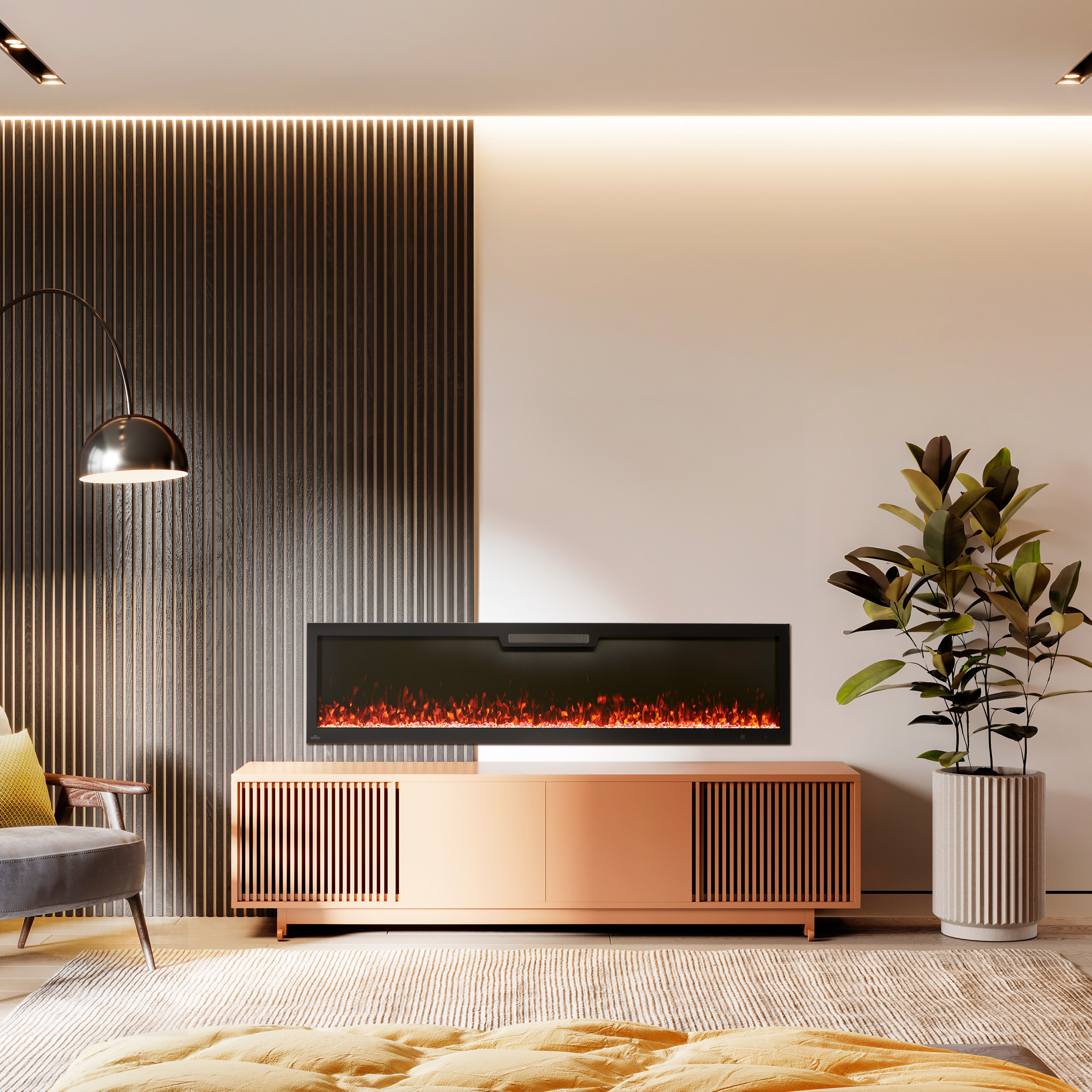 Napoleon 182.9 cm (72 in)  Electric Wallmount Fireplace