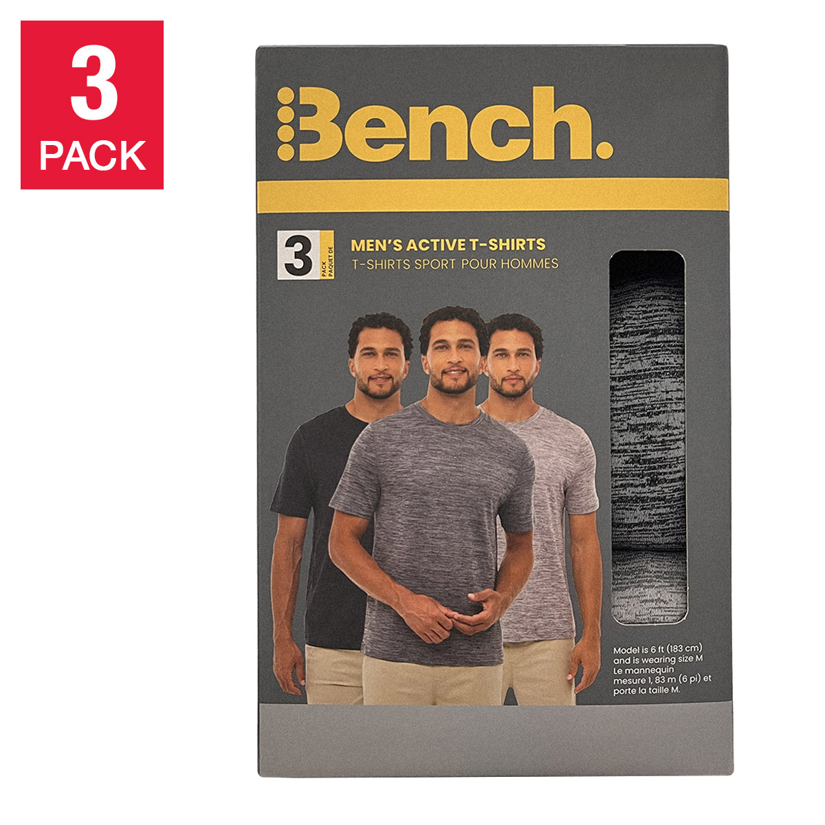Bench Men's Active T-shirt, 3-pack | Costco