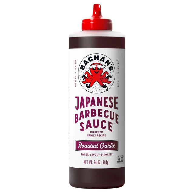 BACHAN'S ROASTED GARLIC BBQ SAUCE 34 OZ