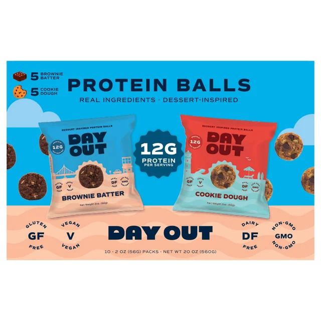 DAY OUT PROTEIN BALLS 10 PACK 2 OUNCES EACH