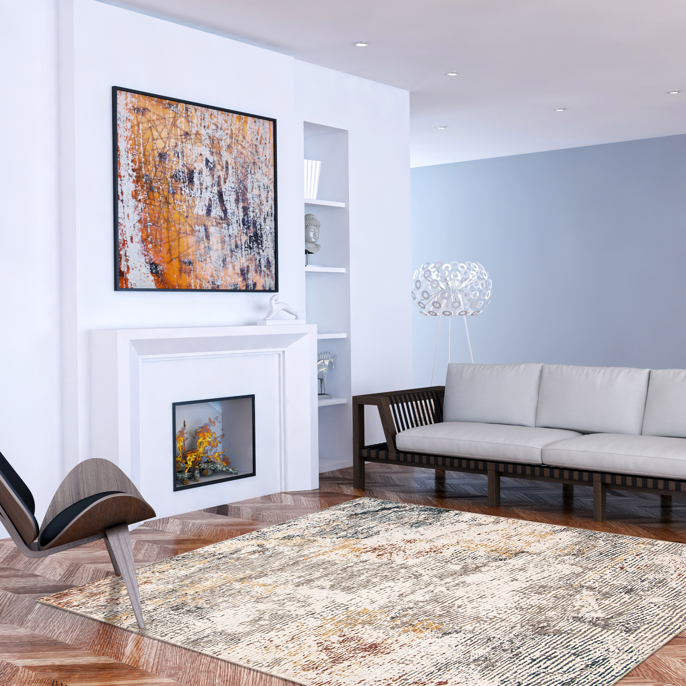 ECARPETGALLERY Artline Collection Cascade Indoor Area Rug