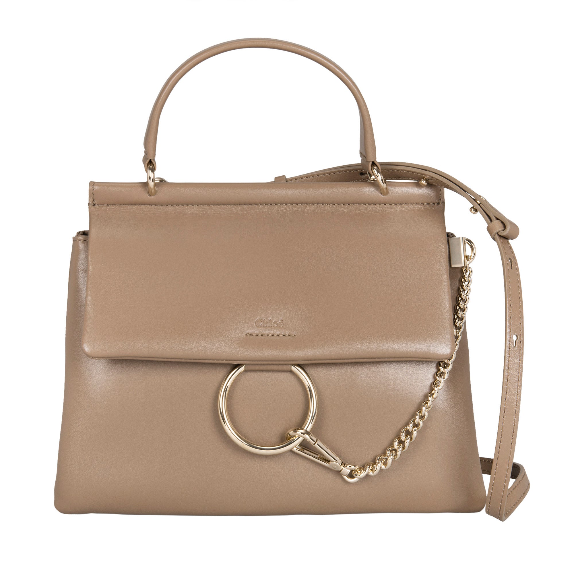 Chloe Faye ホース柄 Chloe Medium Faye Top Handle Bag, Tan | Costco