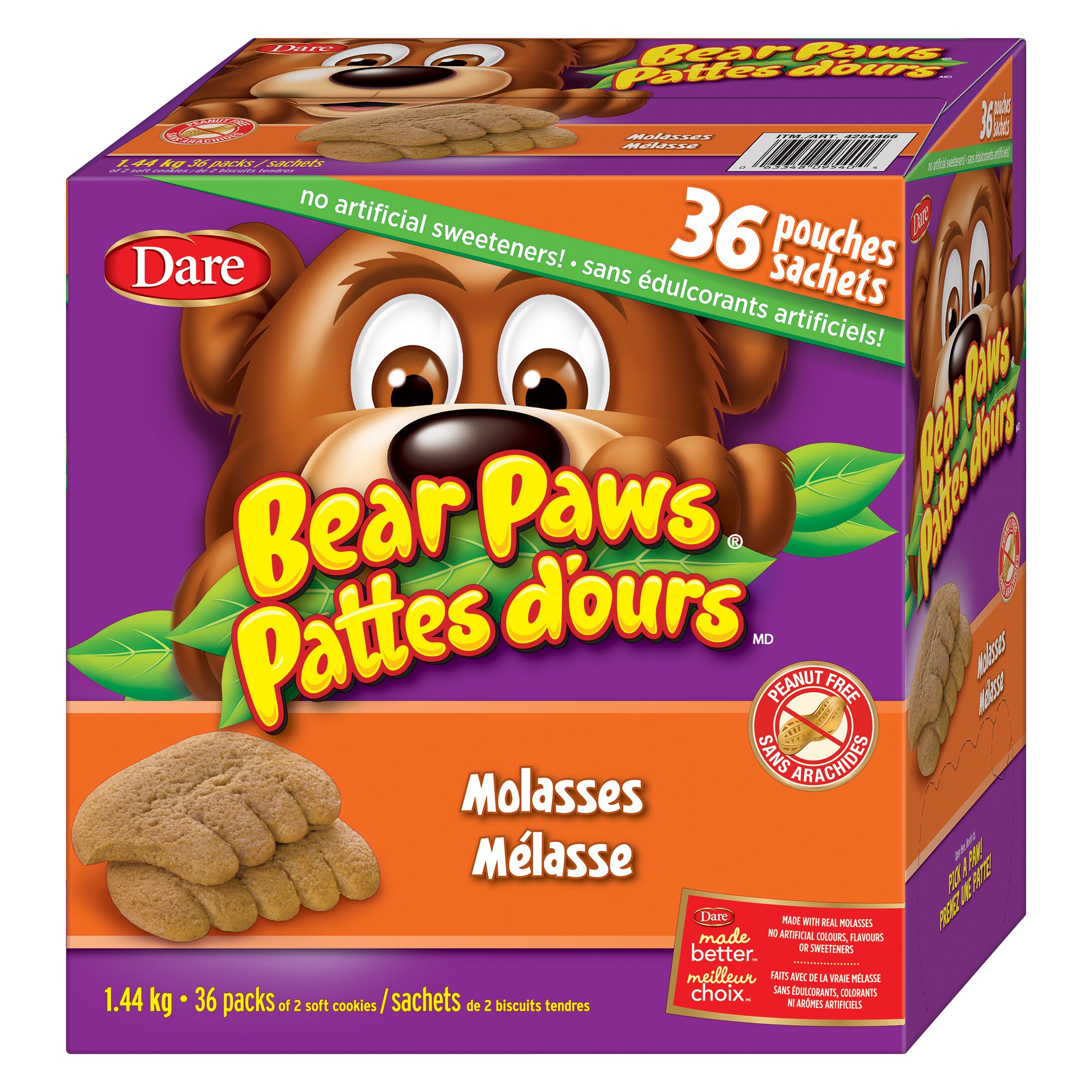 Dare Bear Paw Molasses, 36 × 40 g