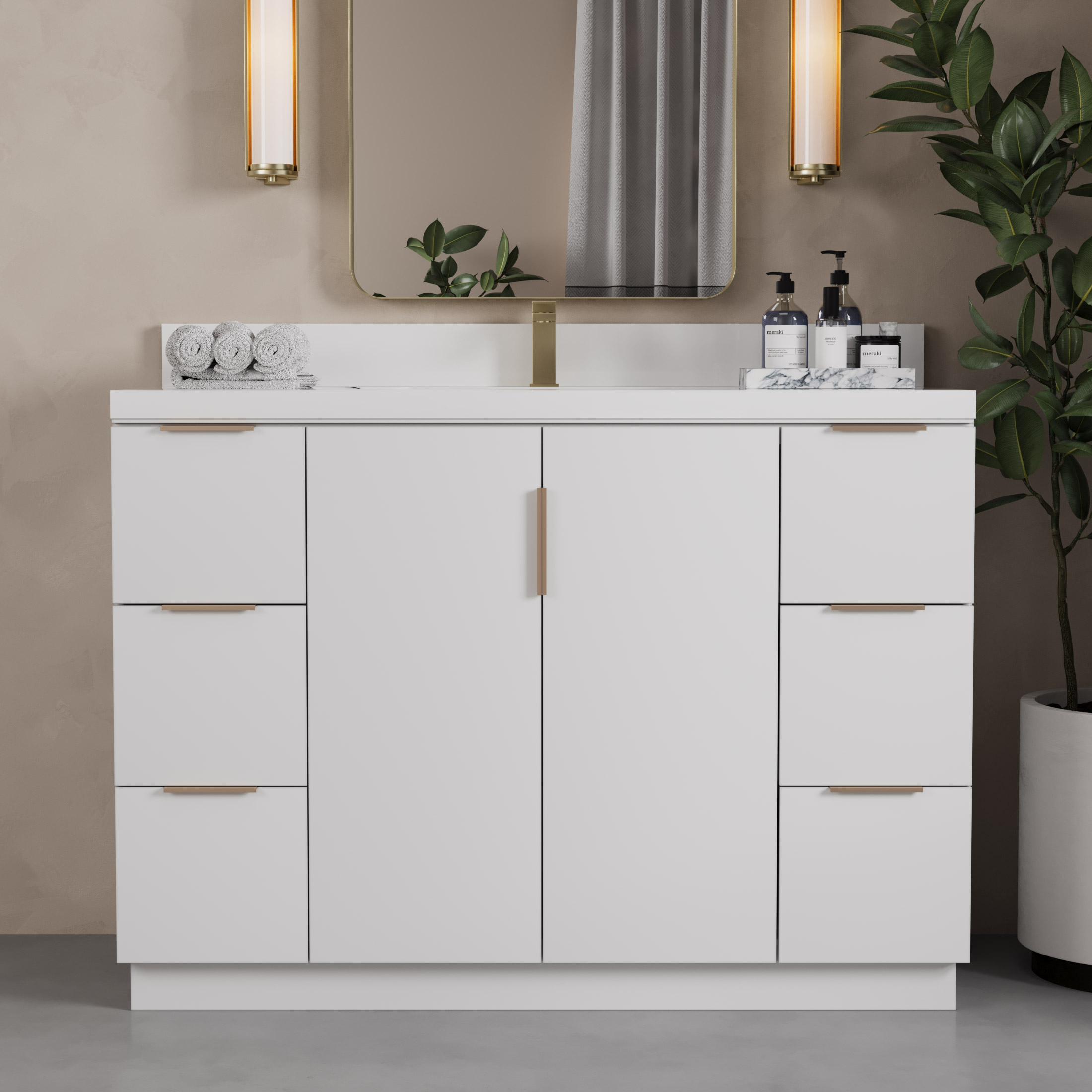 Forestmade Bergen Bathroom Vanity in White
