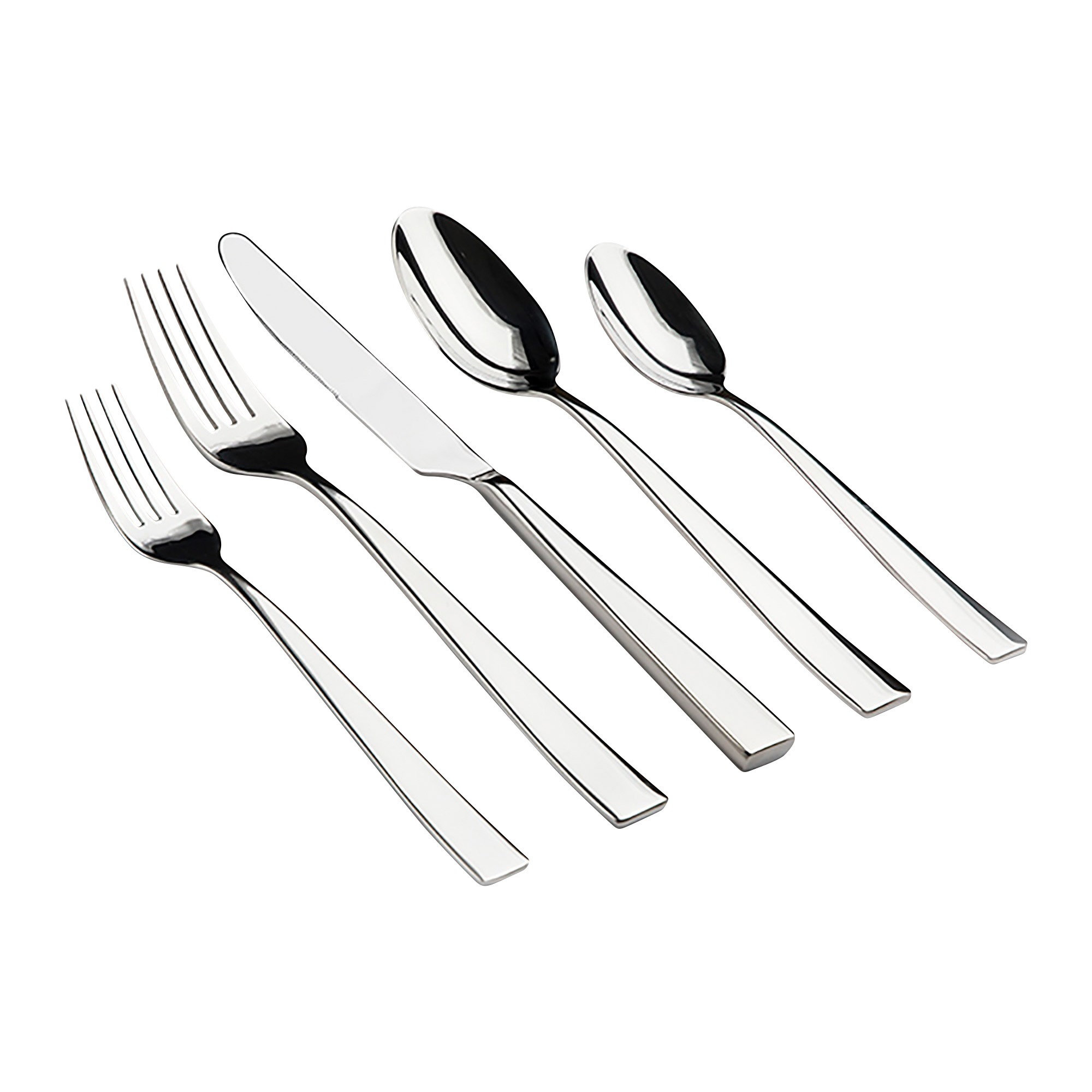 Gourmet Settings Twist & Shout 18/10 Stainless Steel Flatware – Black & Glossy, CHOICE Pieces, Used - View #5