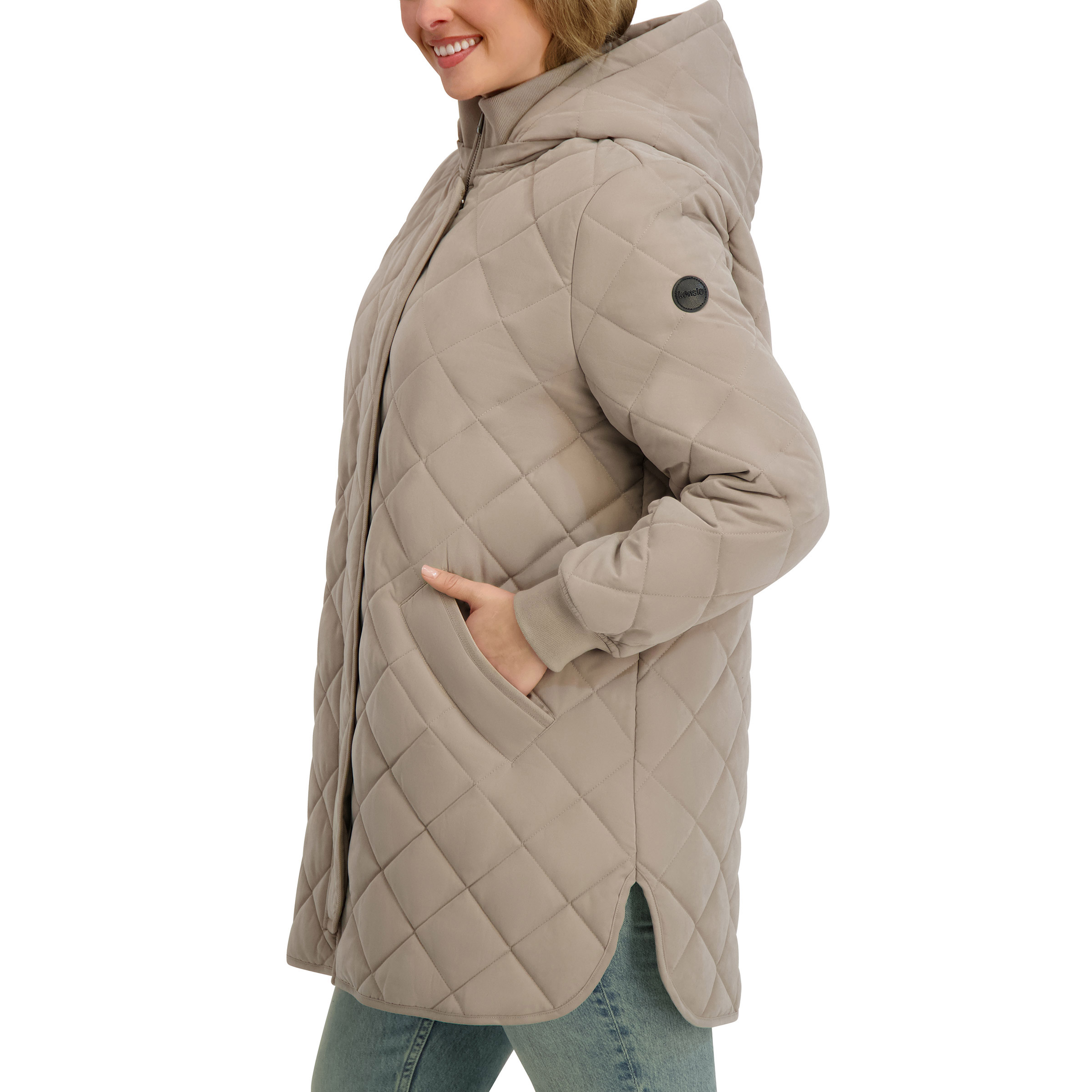 Kensie Women's Microfiber Car Coat | Costco