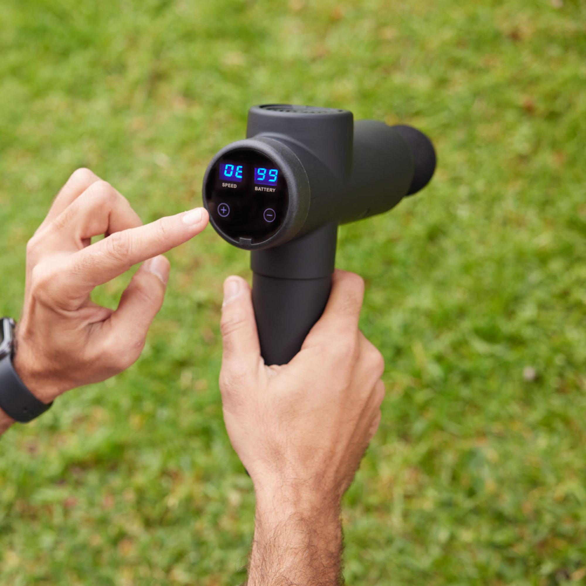 massage gun finger vibration meme ✨ It’s like having my own personal masseur at home! 🤩, I love using this  electric massager after work — it really helps me relax my back and  shoulders, feels like a real massage at home., 👉 A small